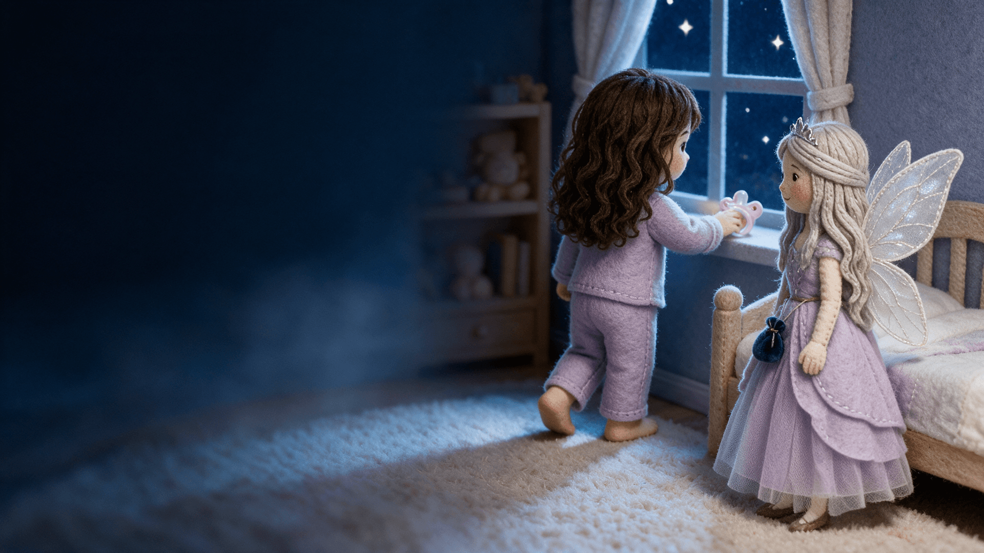 Ilustración de la escena 5: Emma y el Hada de los Chupetes