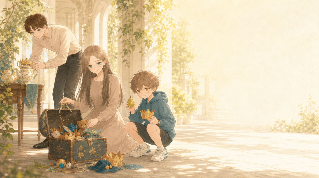 Ilustración de la escena 10: La princesa bromista y el príncipe encantador