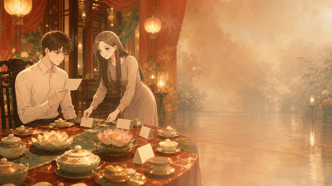 Ilustración de la escena 4: La princesa bromista y el príncipe encantador