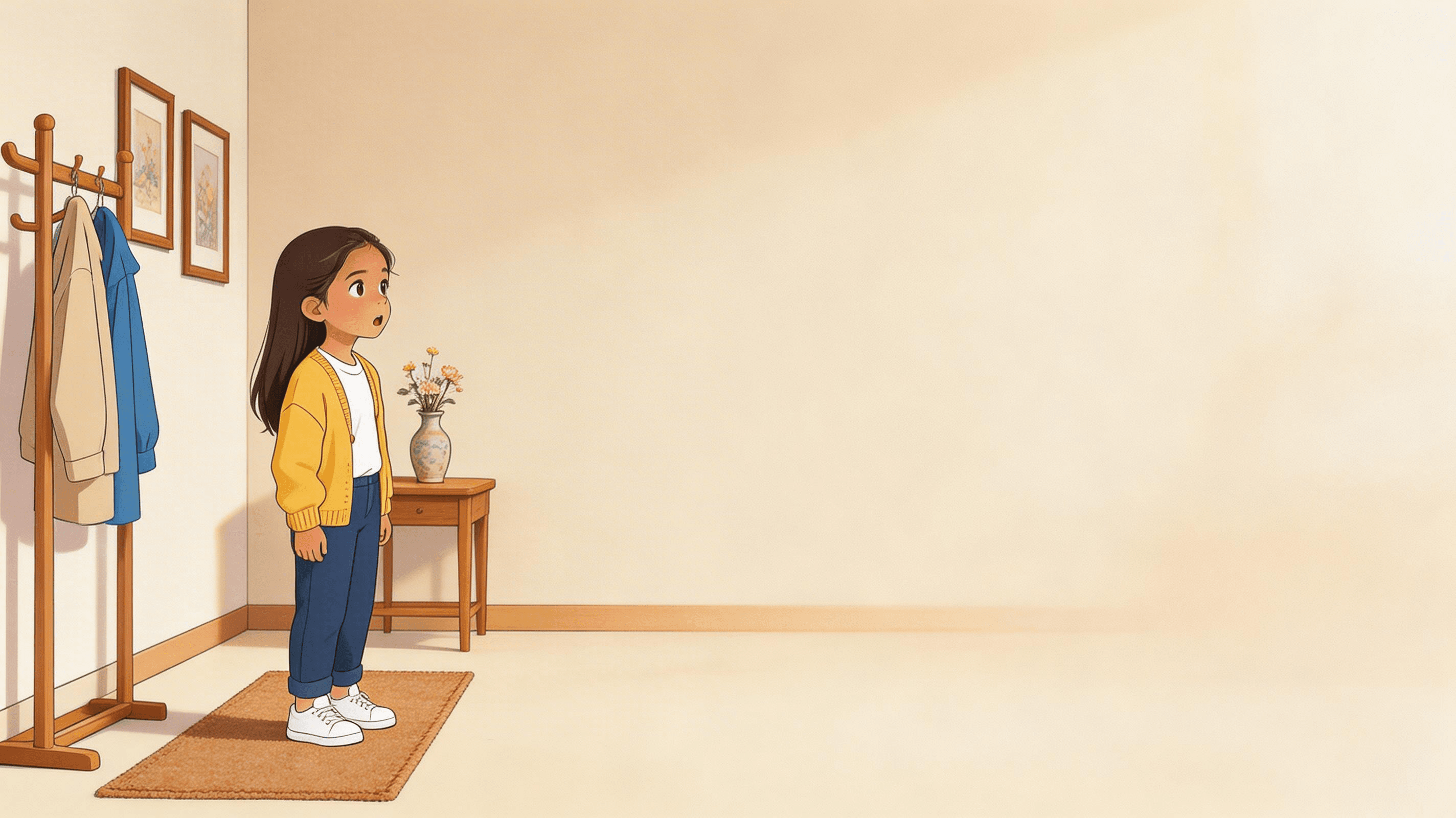 Ilustración de la escena 5: Cuento para mejorar la atención y memoria visual: Alba y el juego de los detalles invisibles