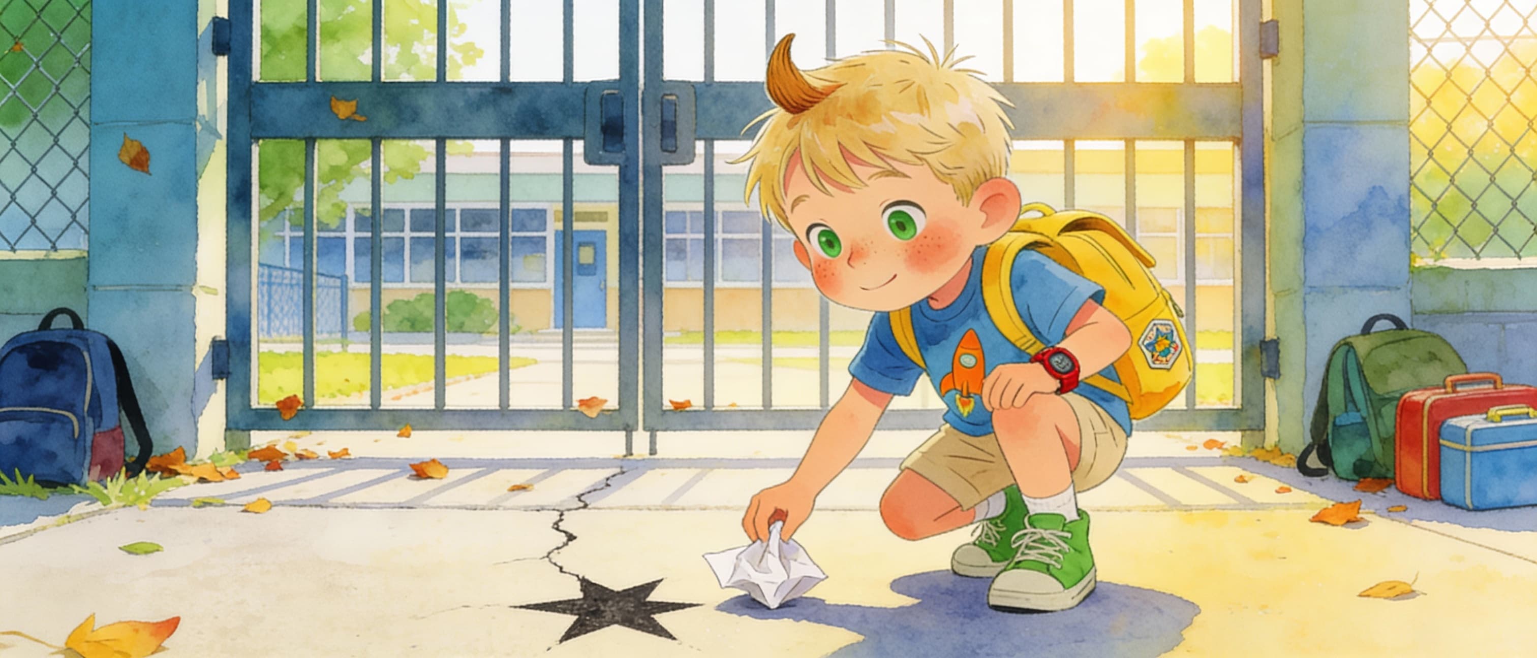 Scene illustration 1: Oliver and the Small Things Only He Notices