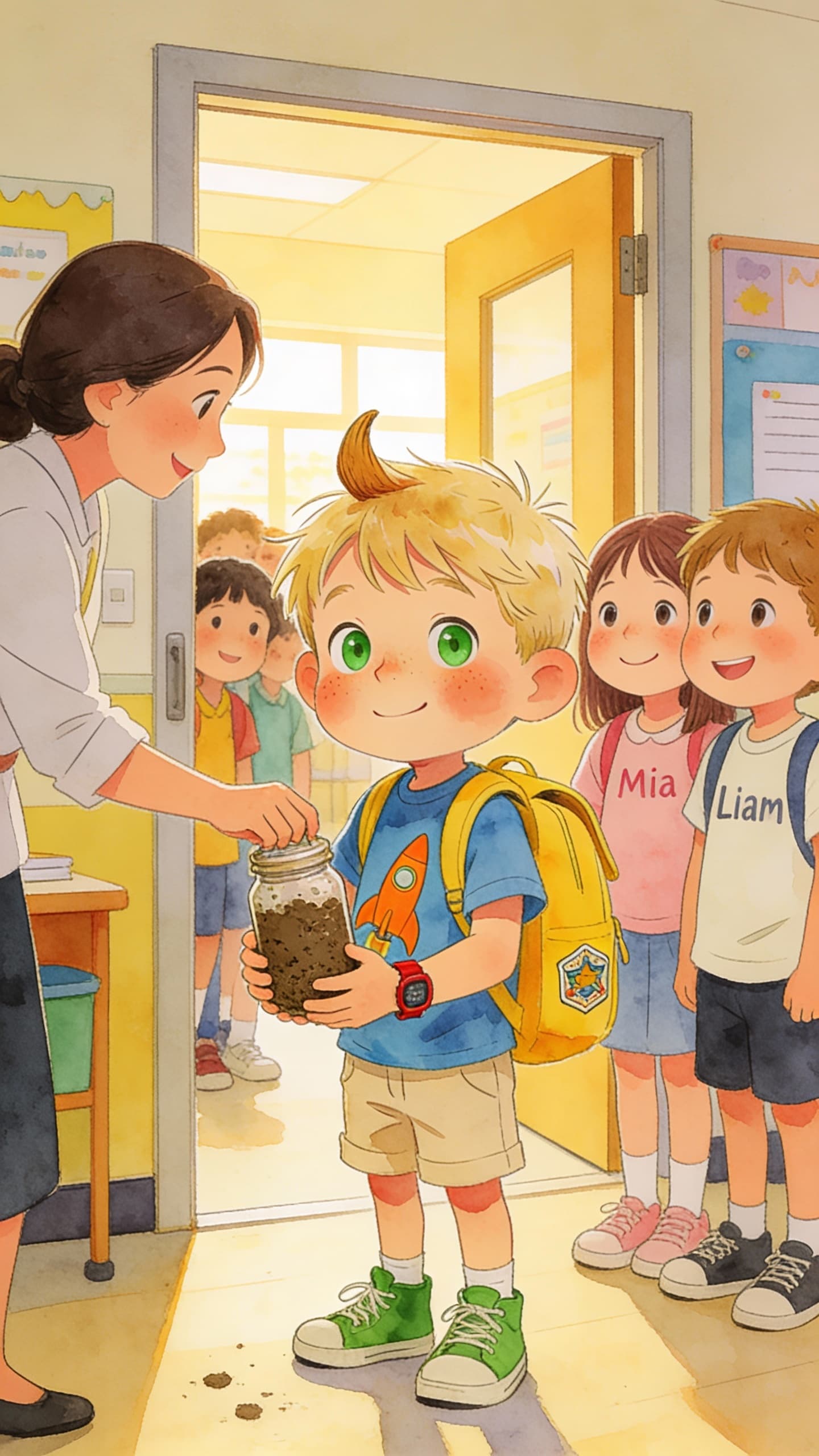 Front cover: Oliver and the Small Things Only He Notices
