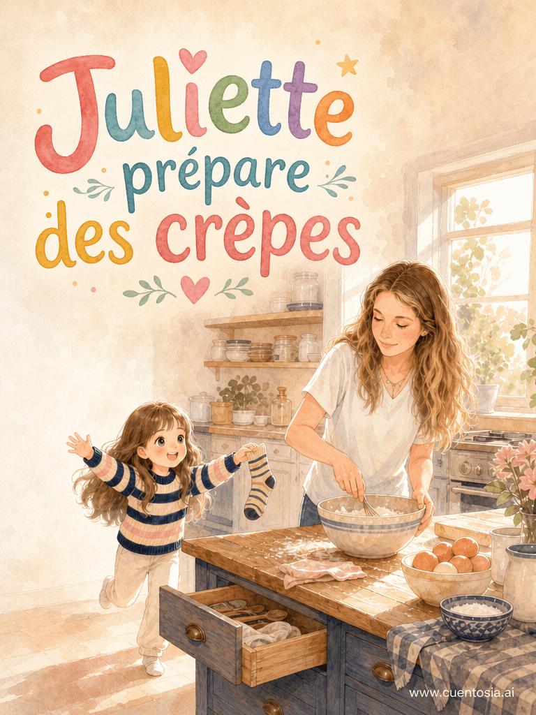 Couverture: Juliette prépare des crêpes