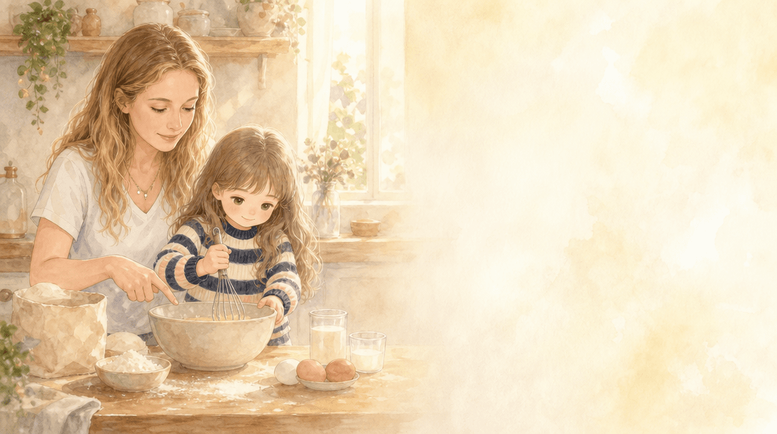 Illustration de la scène 3: Juliette prépare des crêpes