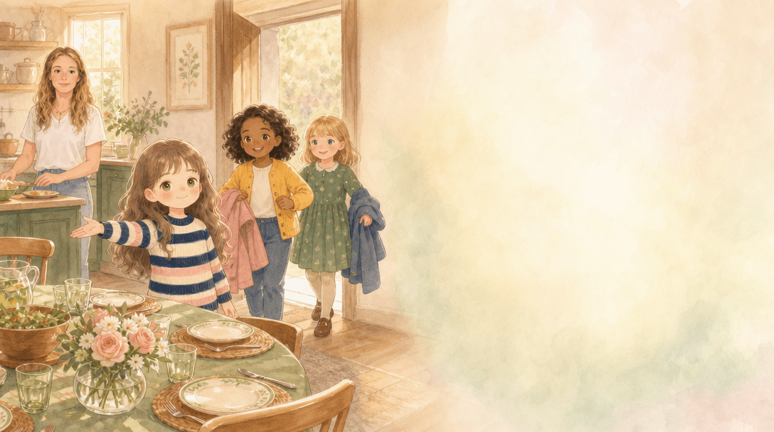 Illustration de la scène 5: Juliette prépare des crêpes