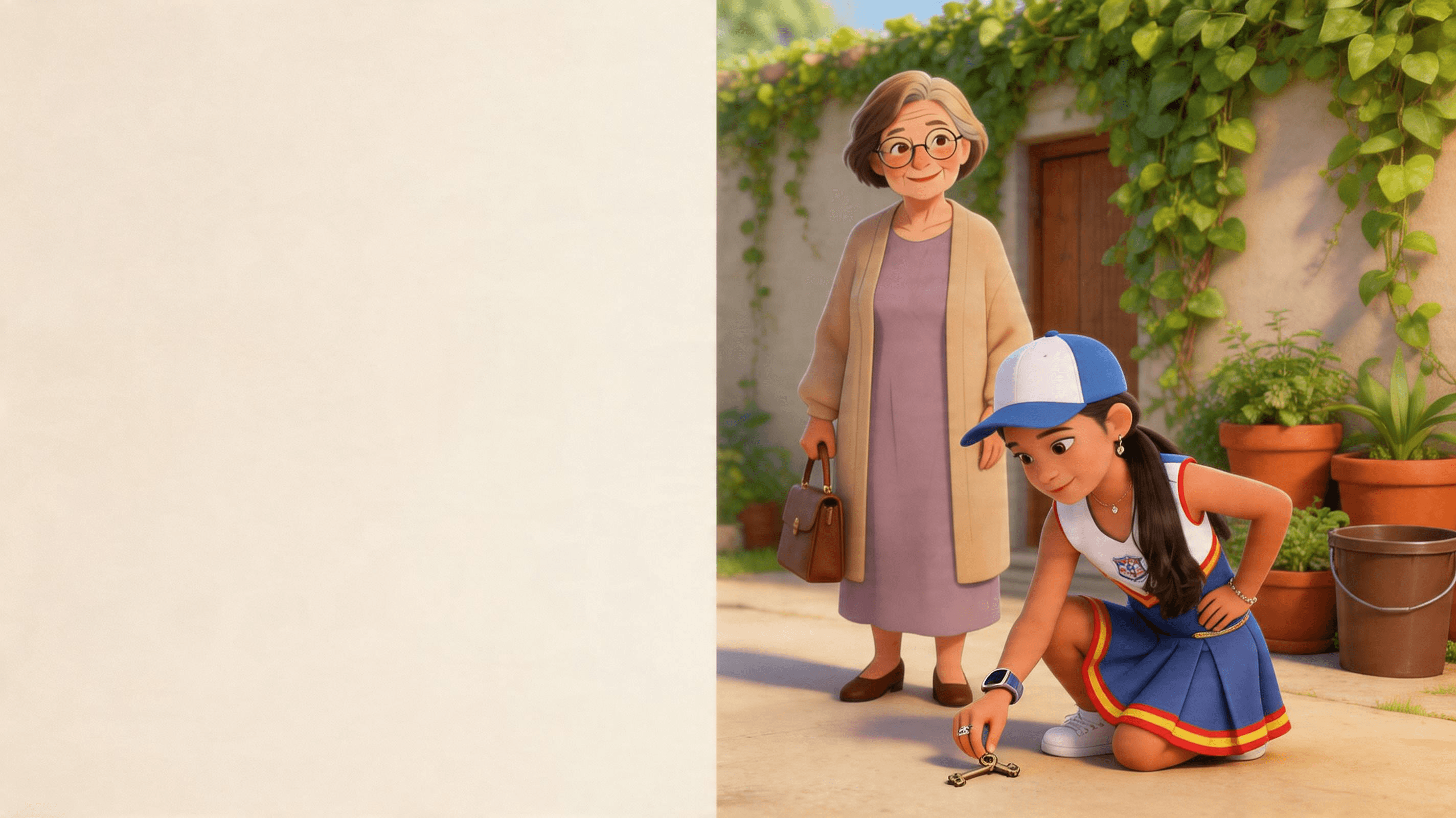 Ilustración de la escena 2: Aventuras de María José