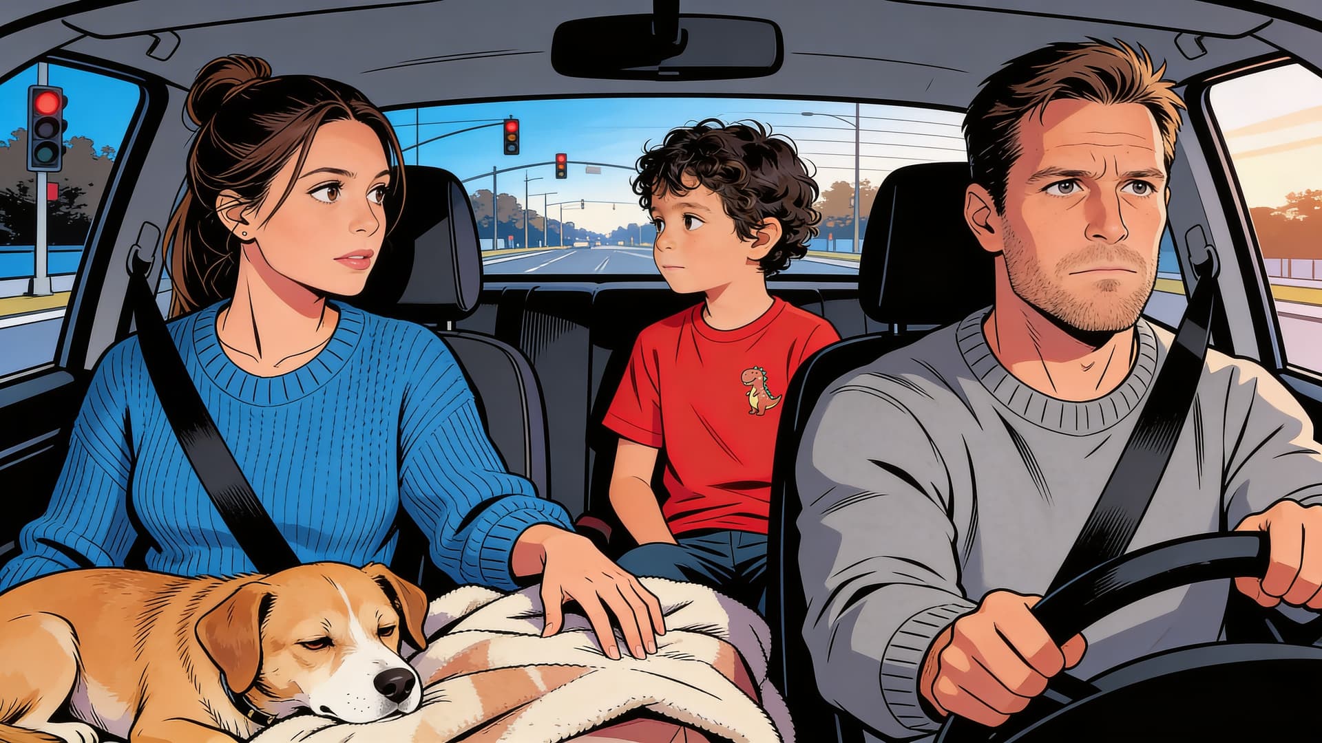 Ilustración de la escena 4: Daniel dice adiós a Canela