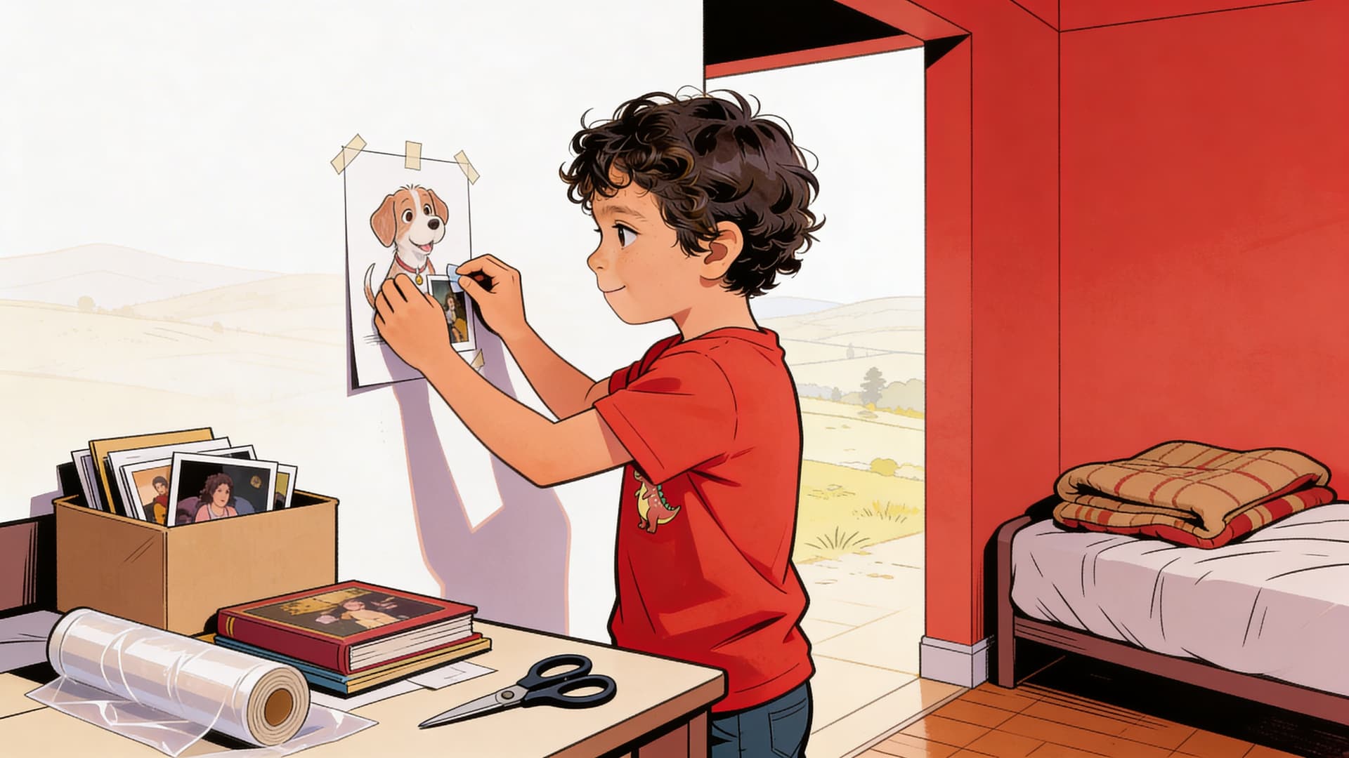 Ilustración de la escena 7: Daniel dice adiós a Canela
