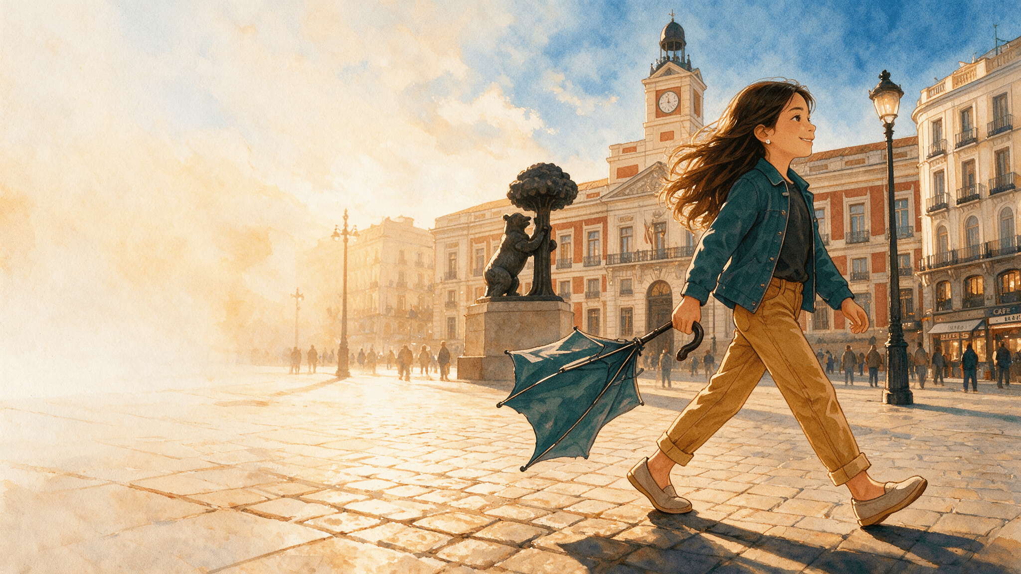 Ilustración de la escena 5: Emma en Madrid
