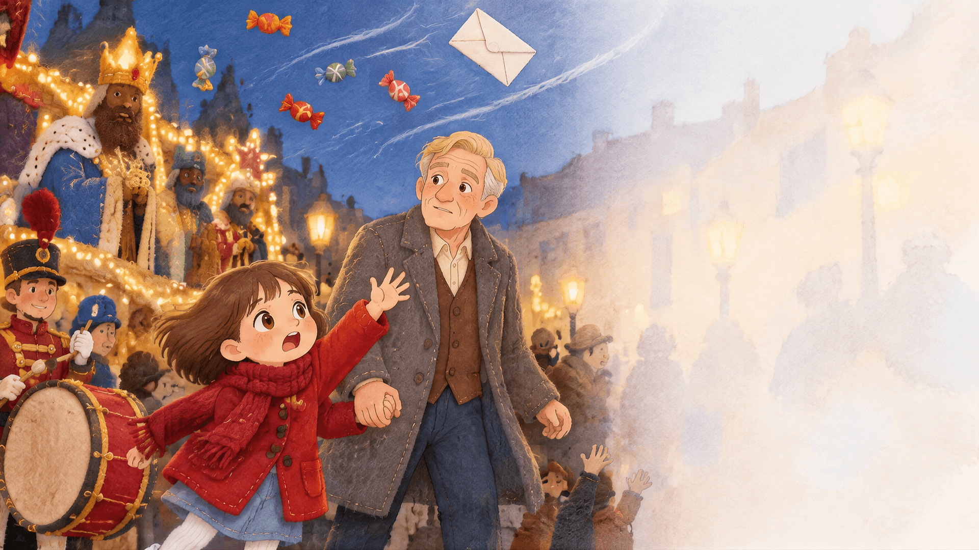 Ilustración de la escena 2: Martina y la carta a los Reyes