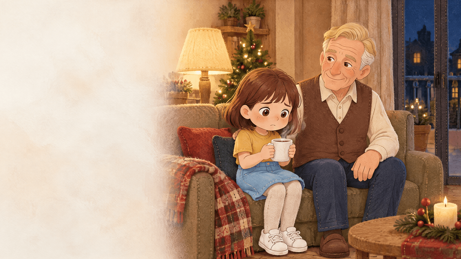 Ilustración de la escena 5: Martina y la carta a los Reyes