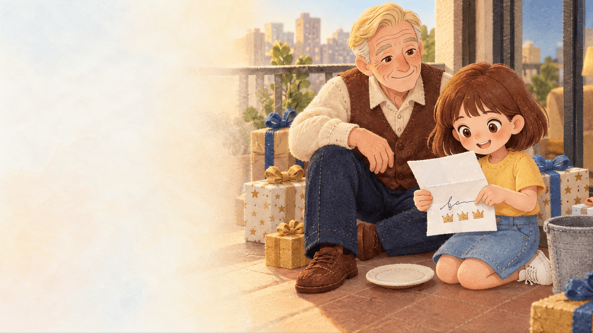 Ilustración de la escena 7: Martina y la carta a los Reyes