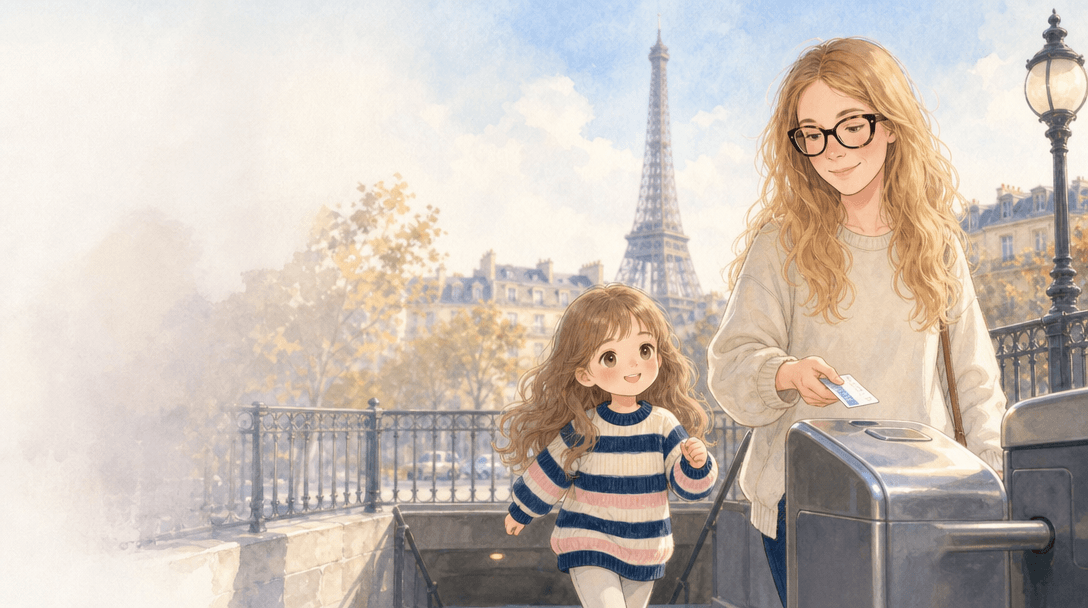 Illustration de la scène 2: Juliette visite la Tour Eiffel
