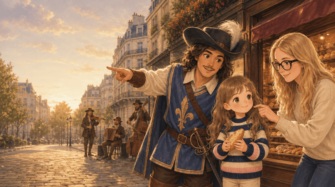 Illustration de la scène 6: Juliette visite la Tour Eiffel