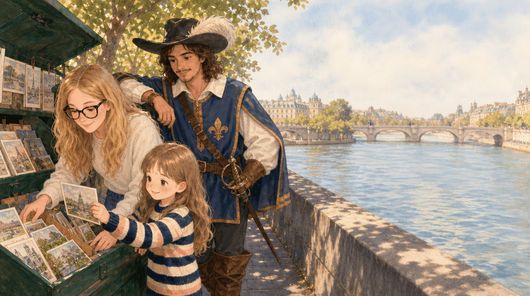 Illustration de la scène 7: Juliette visite la Tour Eiffel