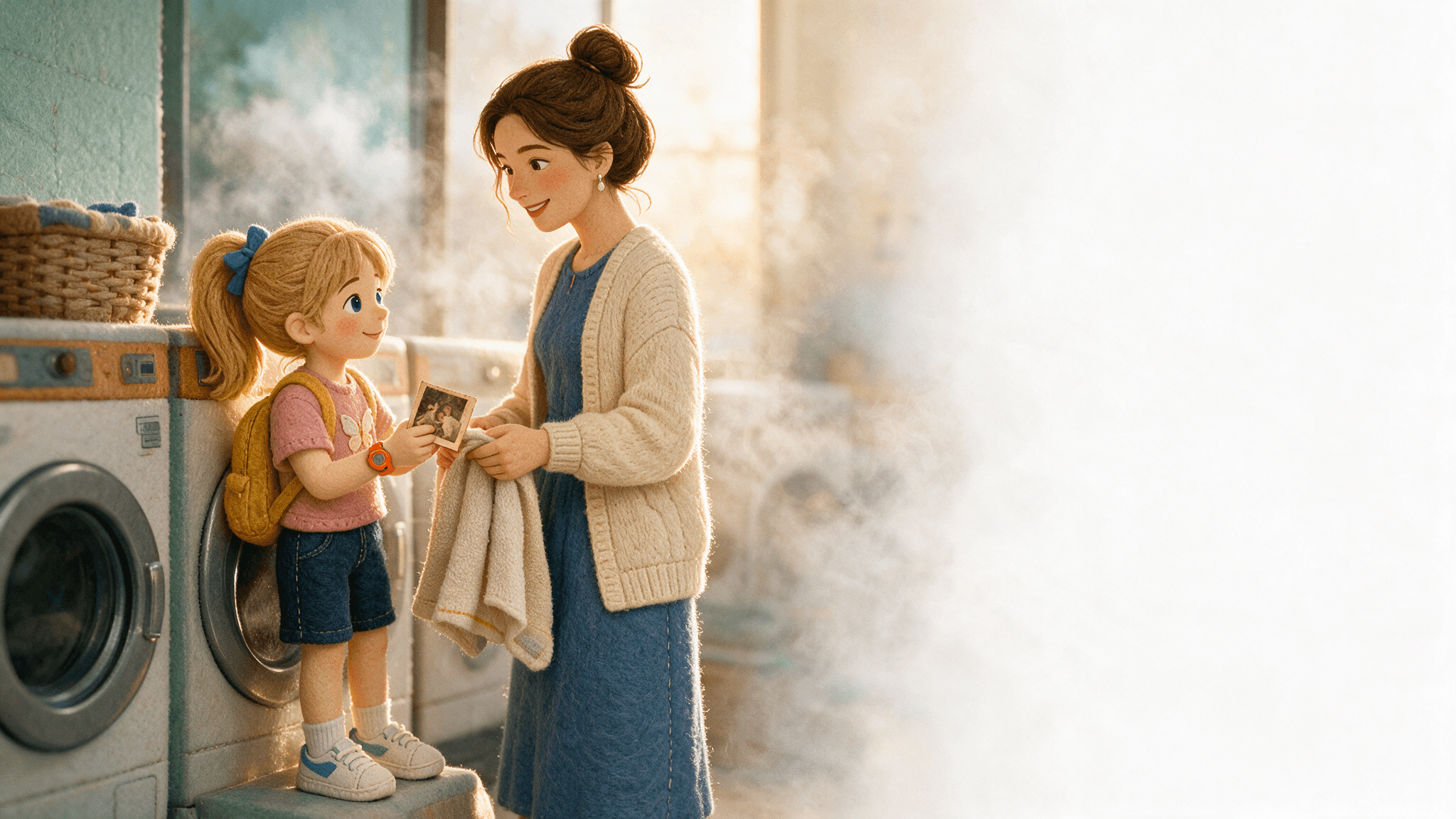 For your mom — One of its illustrated scenes