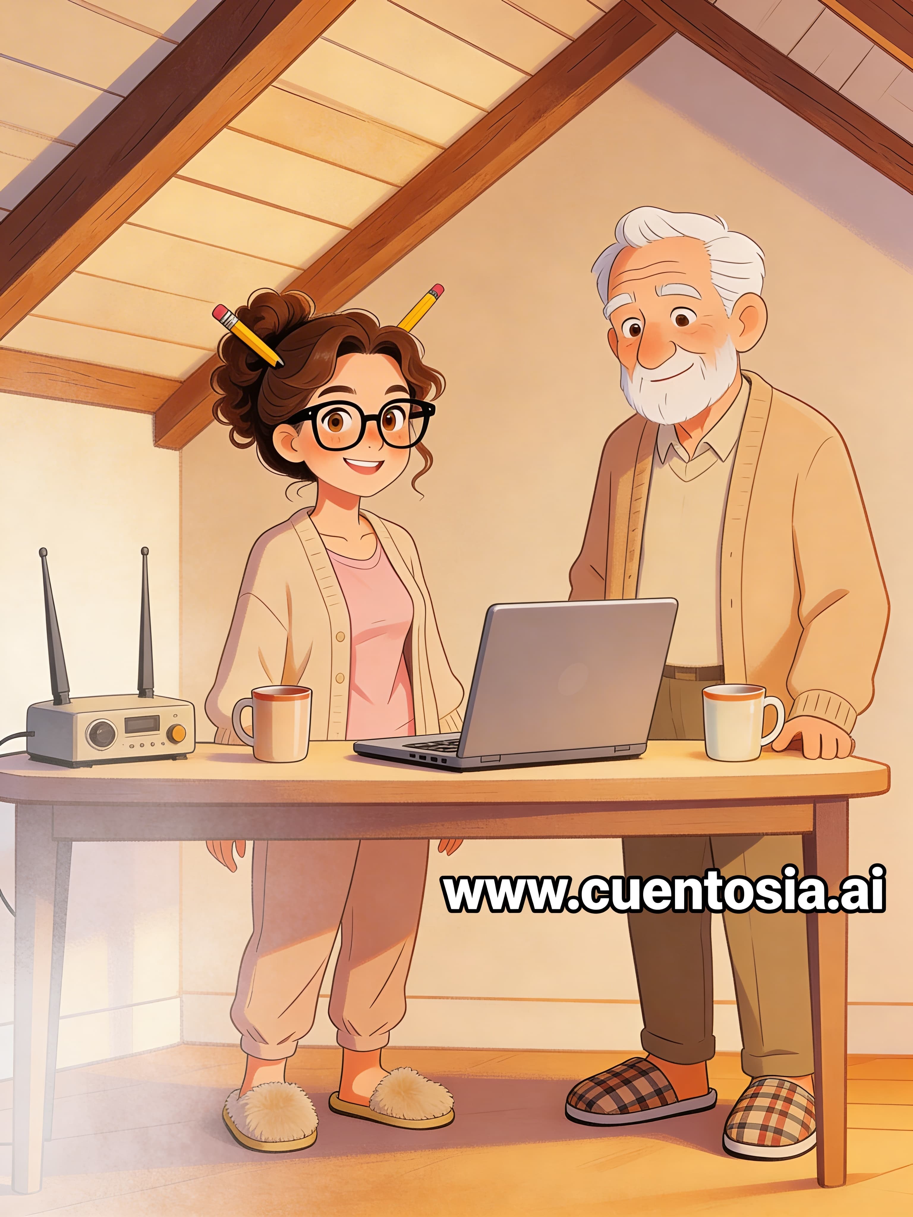 Contraportada: La vecina del quinto y el misterio del WiFi robado: un cuento de humor con final inesperado