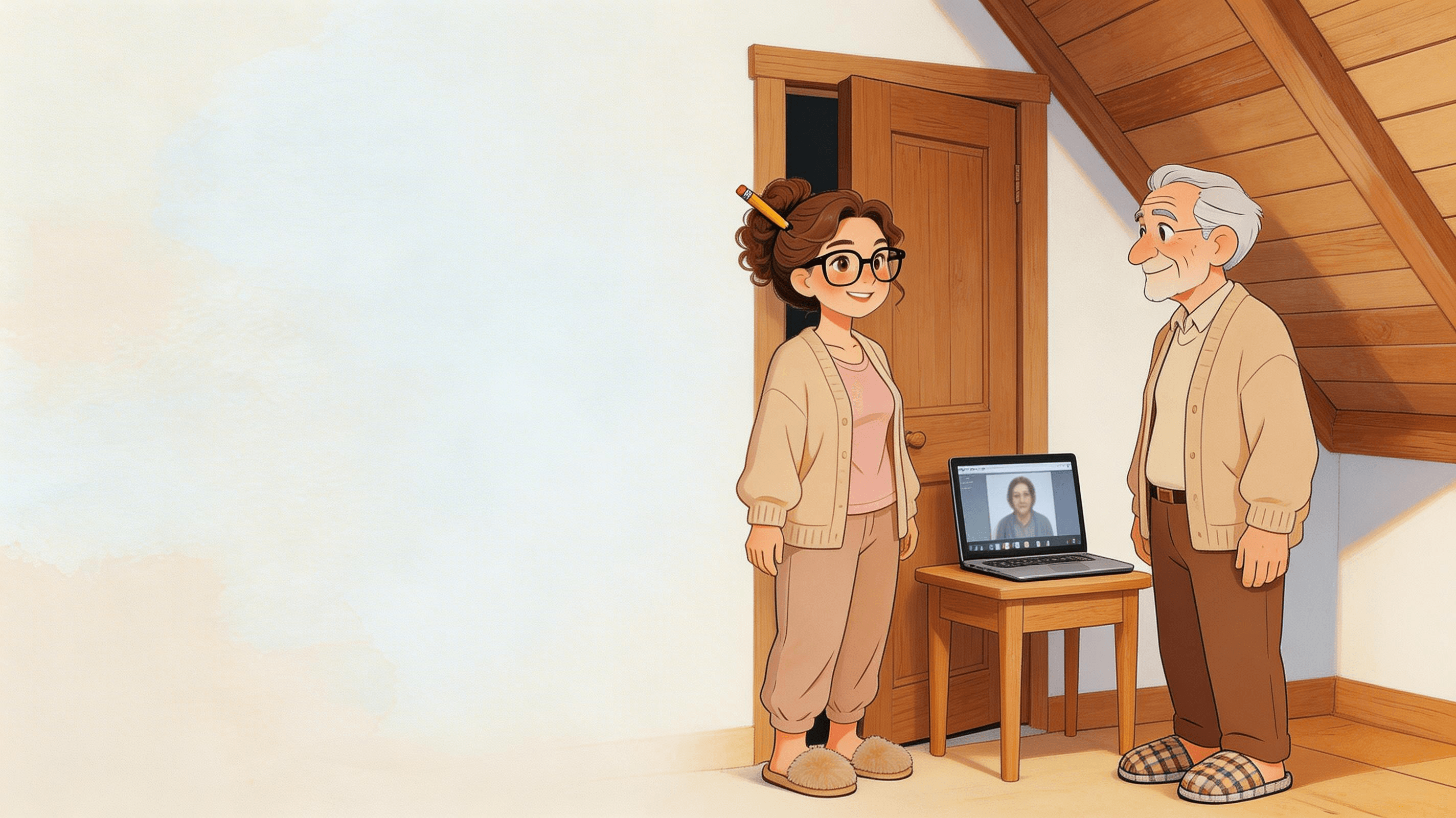 Ilustración de la escena 5: La vecina del quinto y el misterio del WiFi robado: un cuento de humor con final inesperado