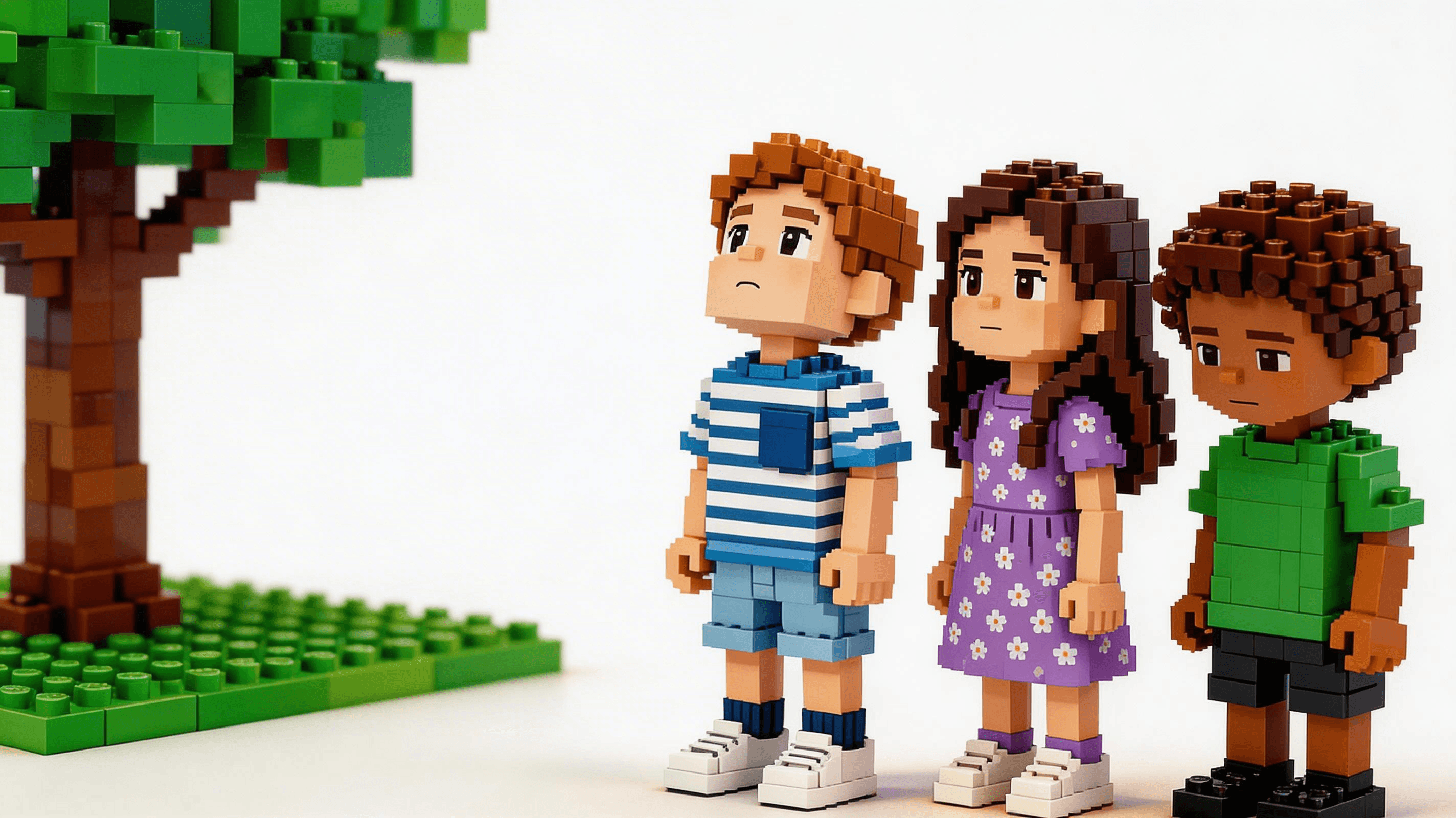 Ilustración de la escena 3: Hugo, Emma y el árbol que pedía ayuda