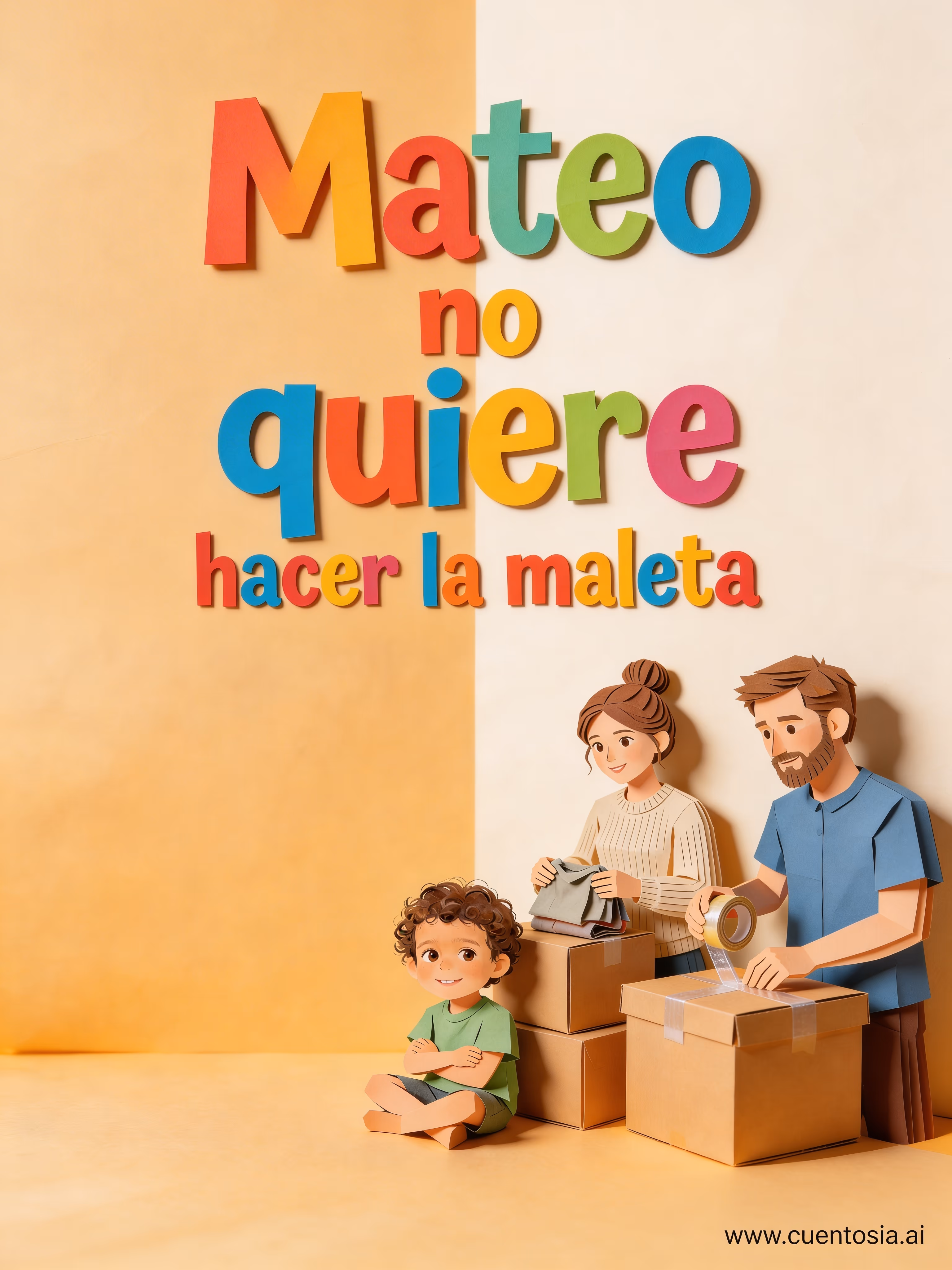 Mateo no quiere hacer la maleta