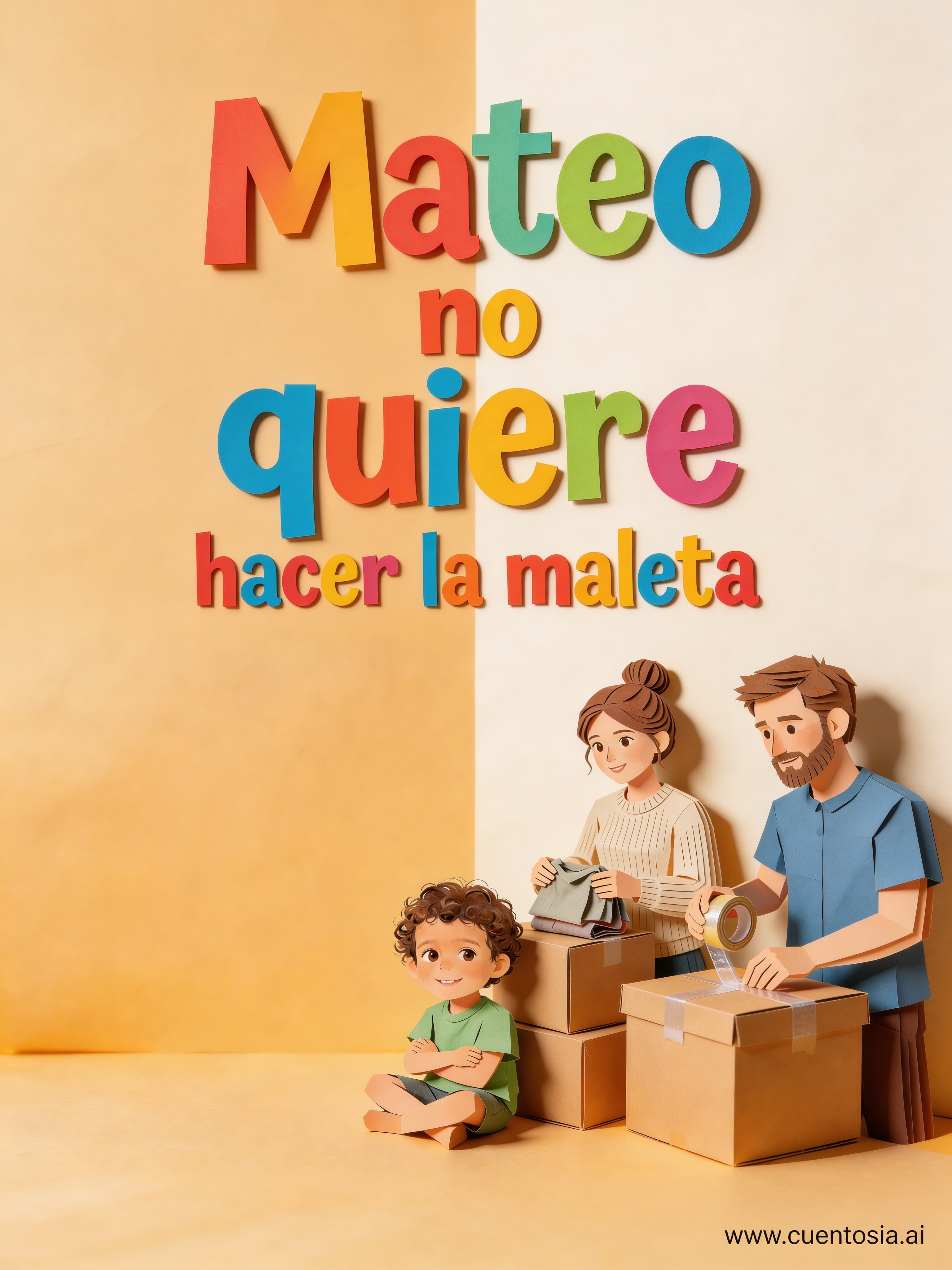 Mateo no quiere hacer la maleta