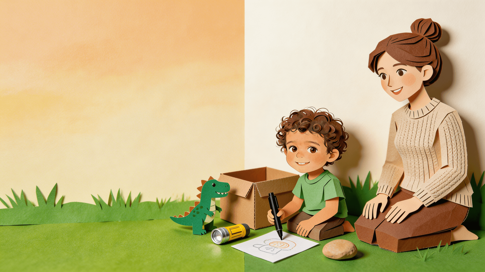 Ilustración de la escena 5: Mateo no quiere hacer la maleta