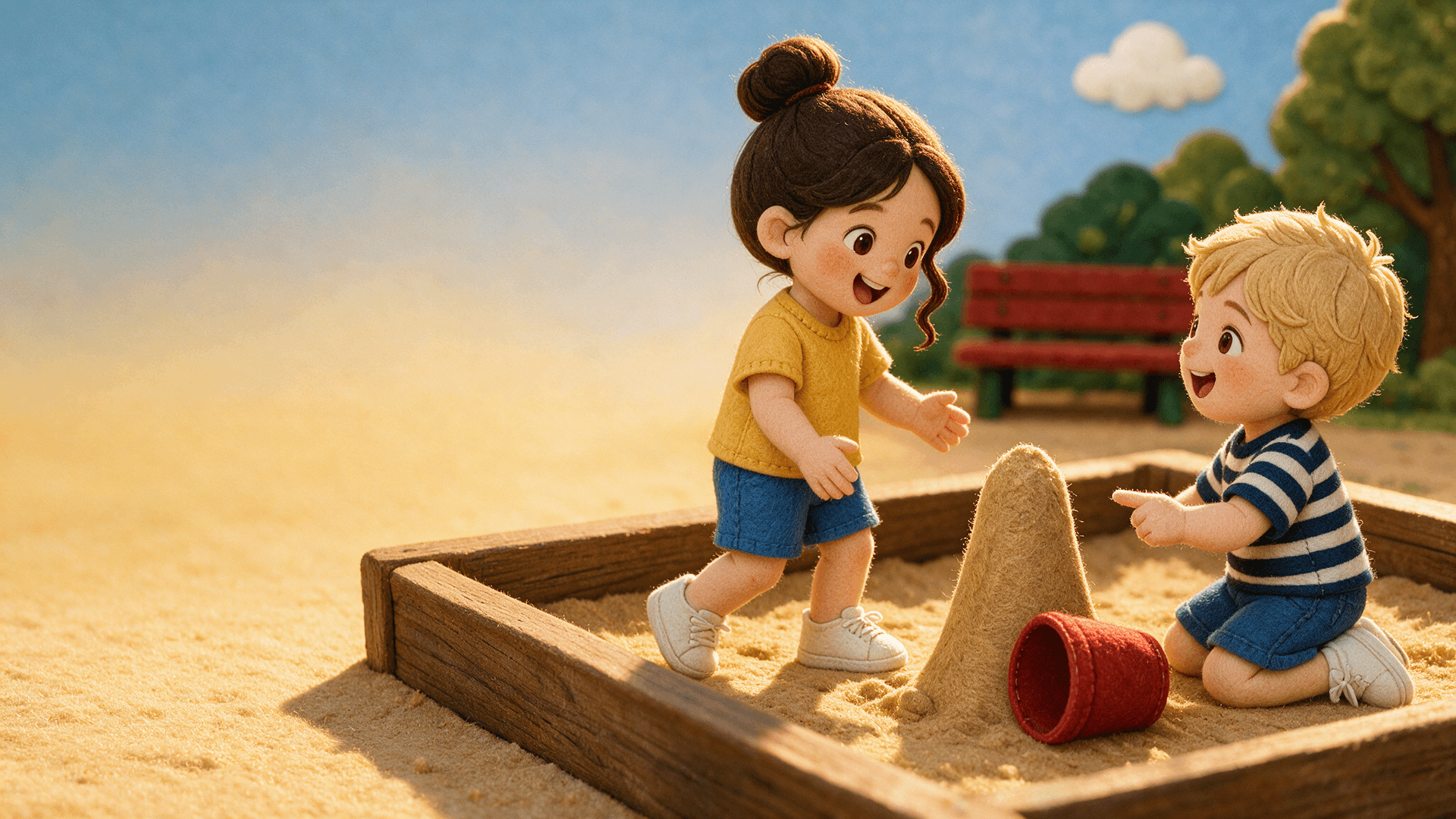 Scene illustration 3: One Bucket, Two Builders