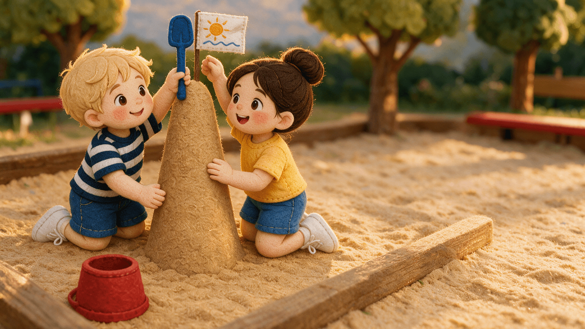 Scene illustration 6: One Bucket, Two Builders
