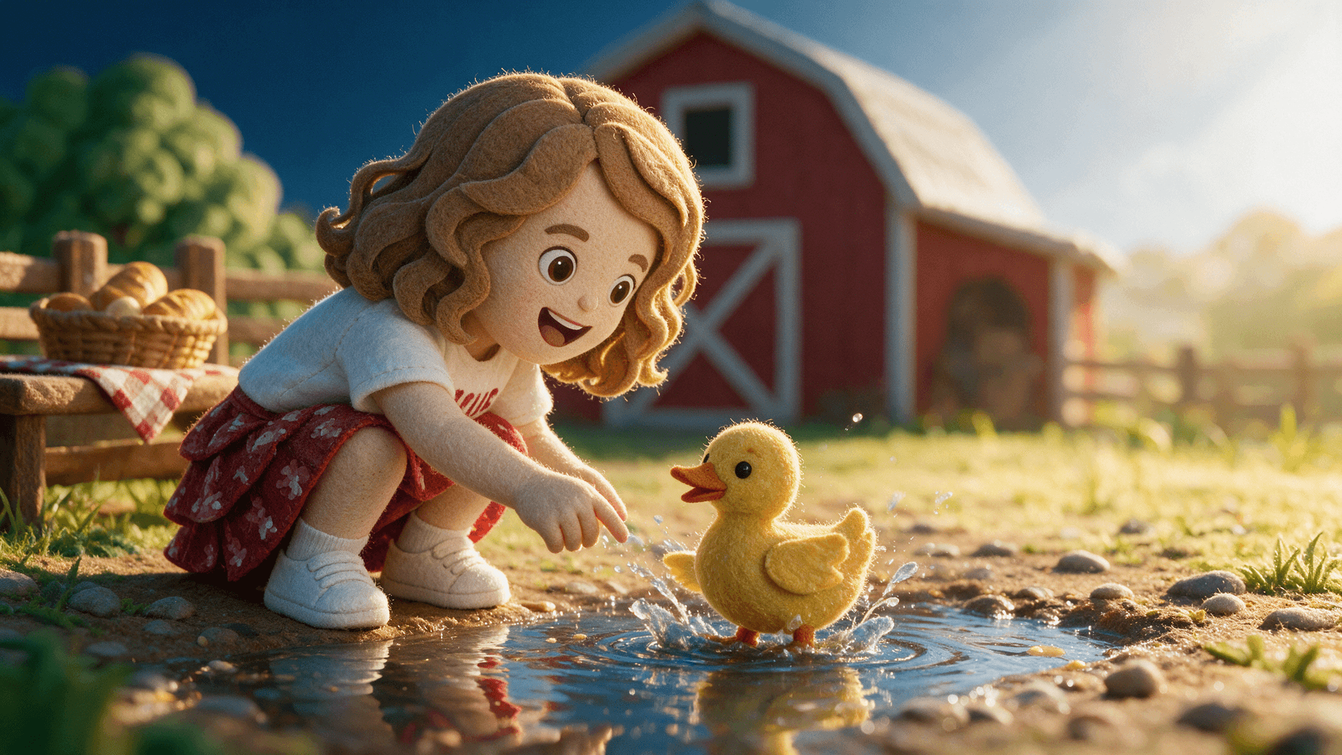 Ilustración de la escena 4: El pato dice cua