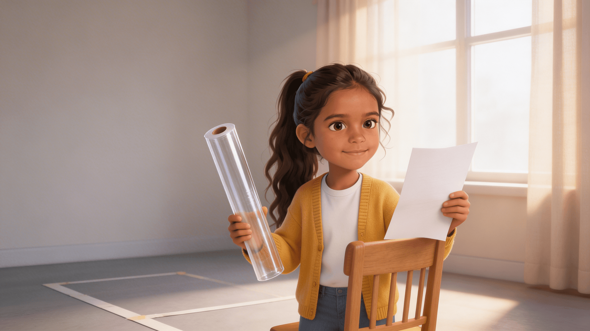 Ilustración de la escena 7: Alba dice adiós a su ventana