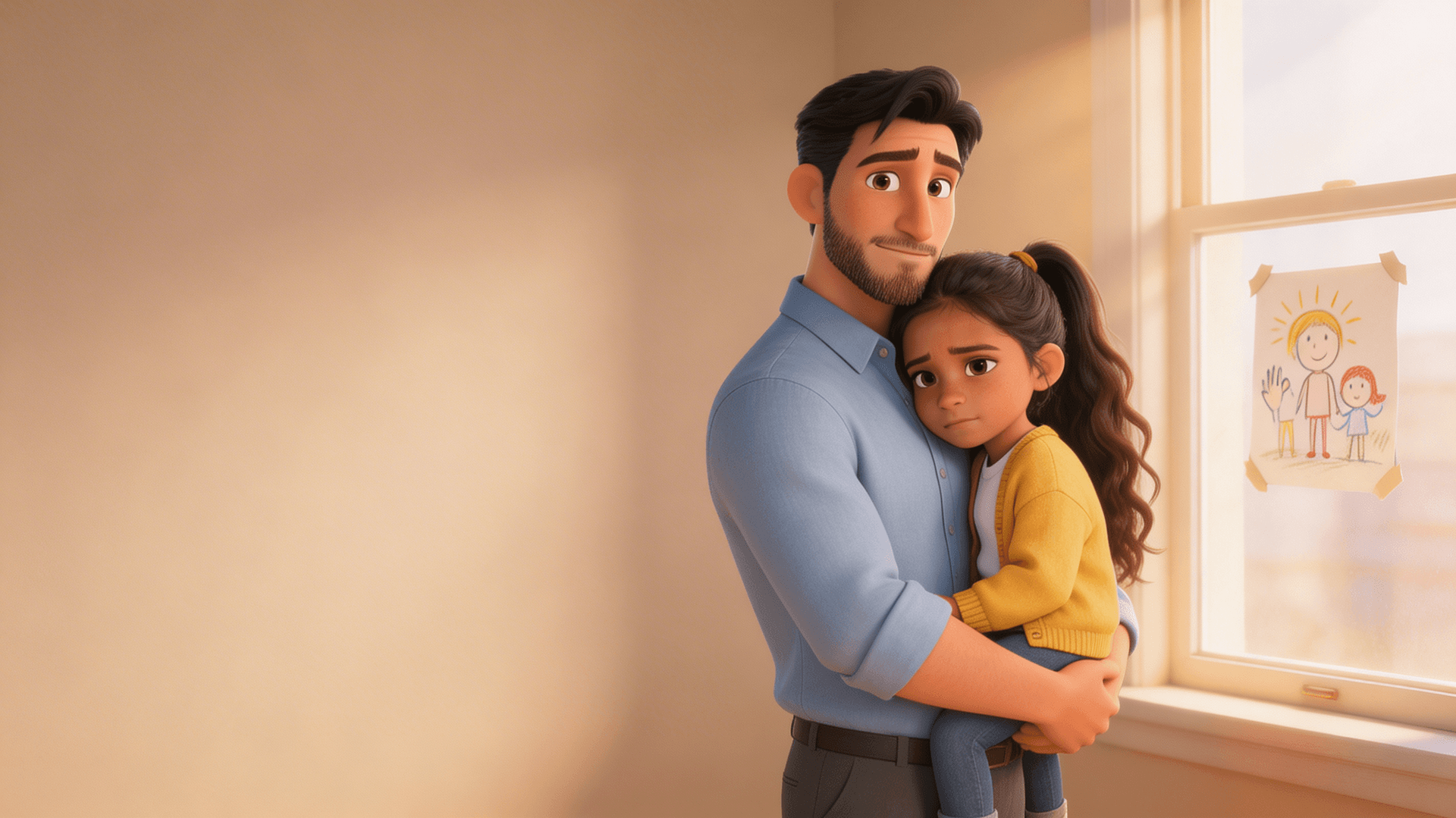 Ilustración de la escena 9: Alba dice adiós a su ventana