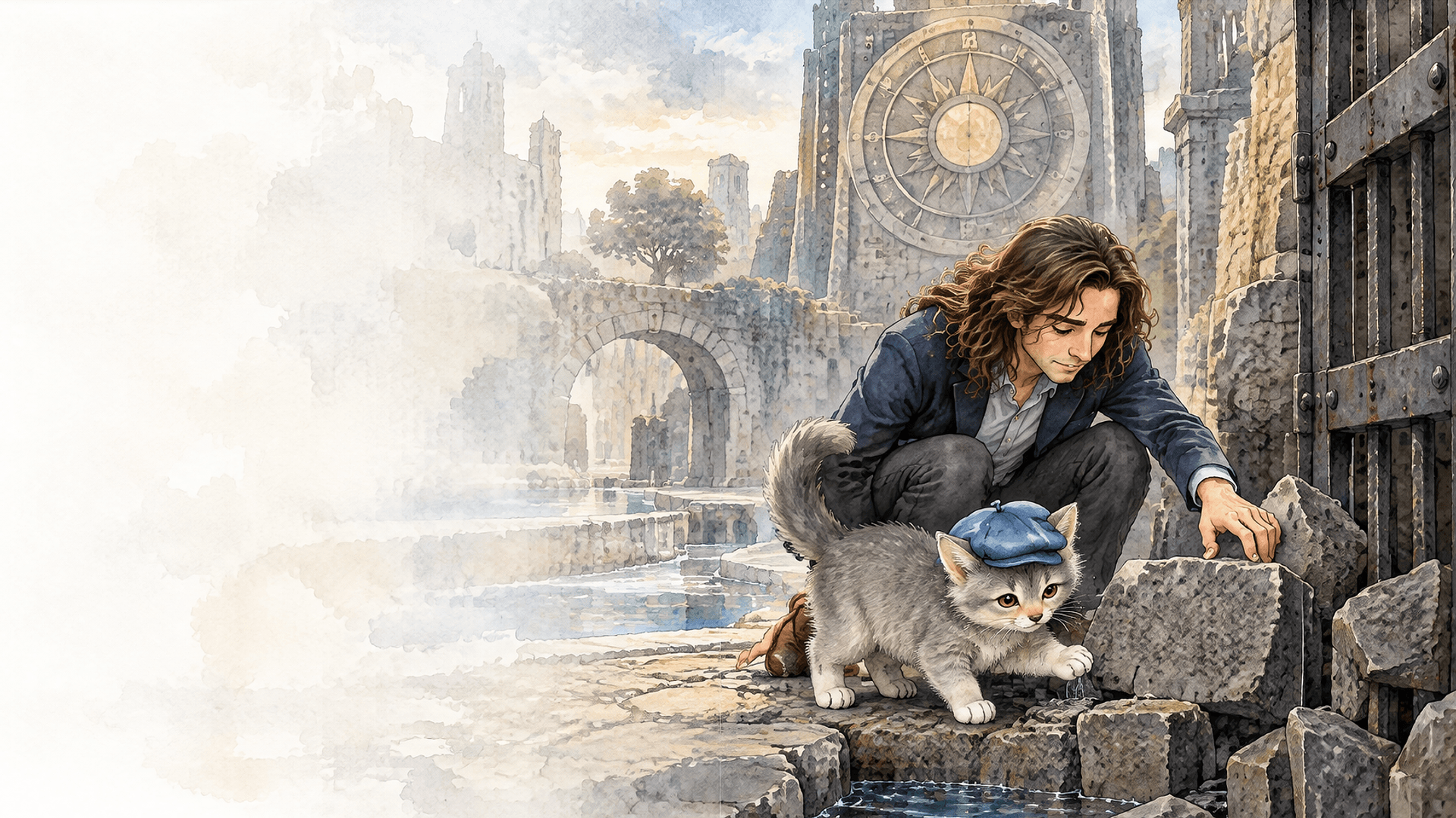 Illustration de la scène 3: Najib et la cité sous l'arche
