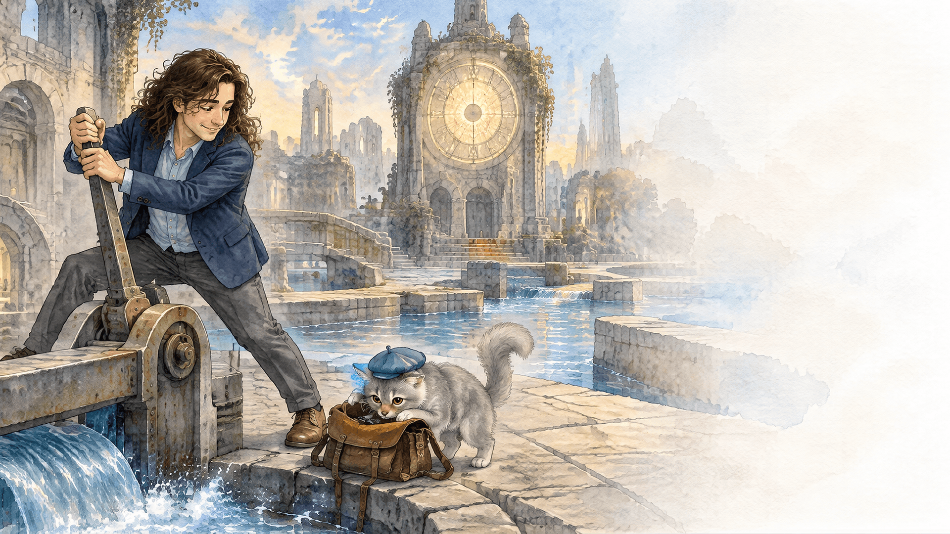 Illustration de la scène 4: Najib et la cité sous l'arche