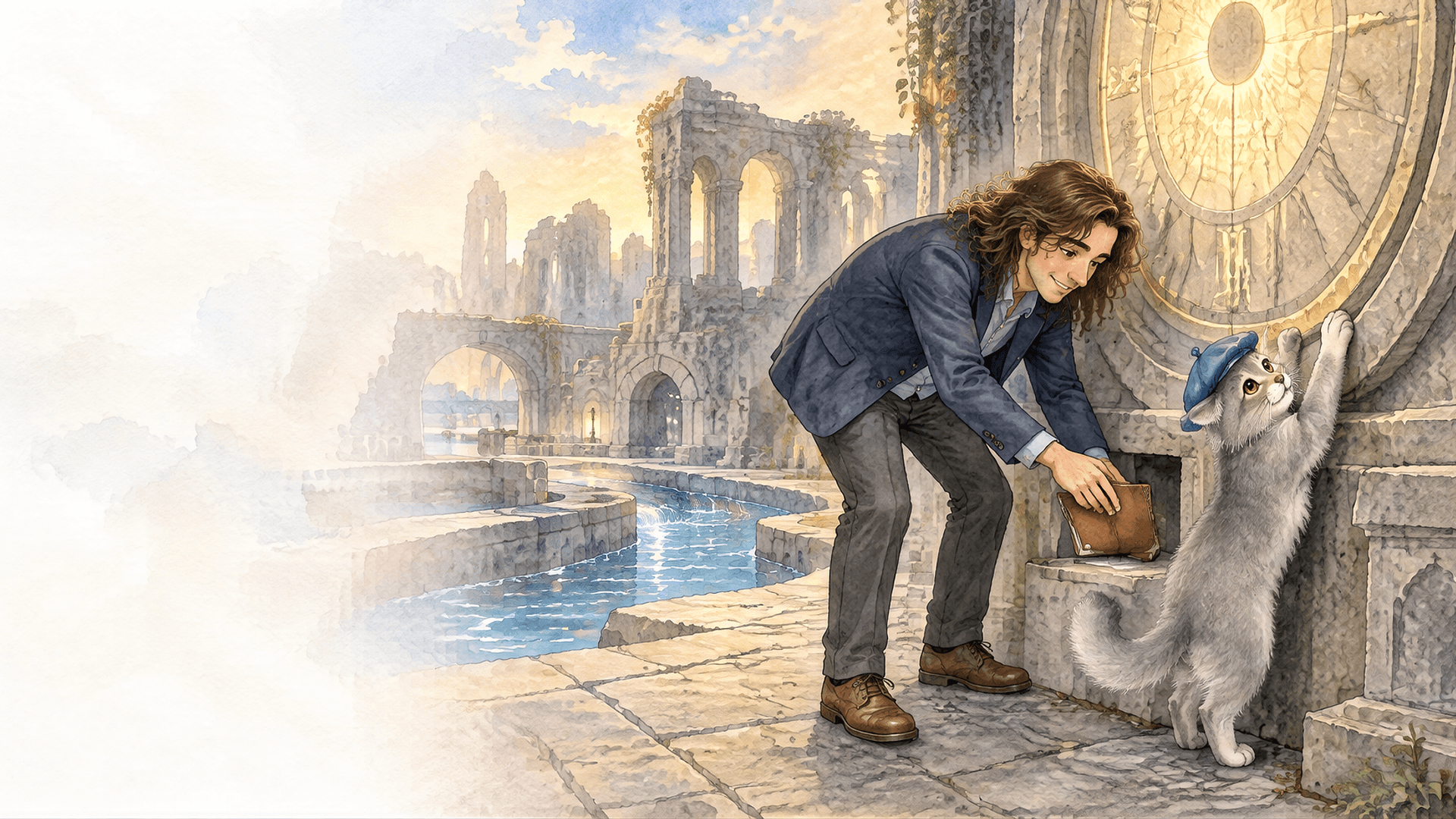 Illustration de la scène 5: Najib et la cité sous l'arche