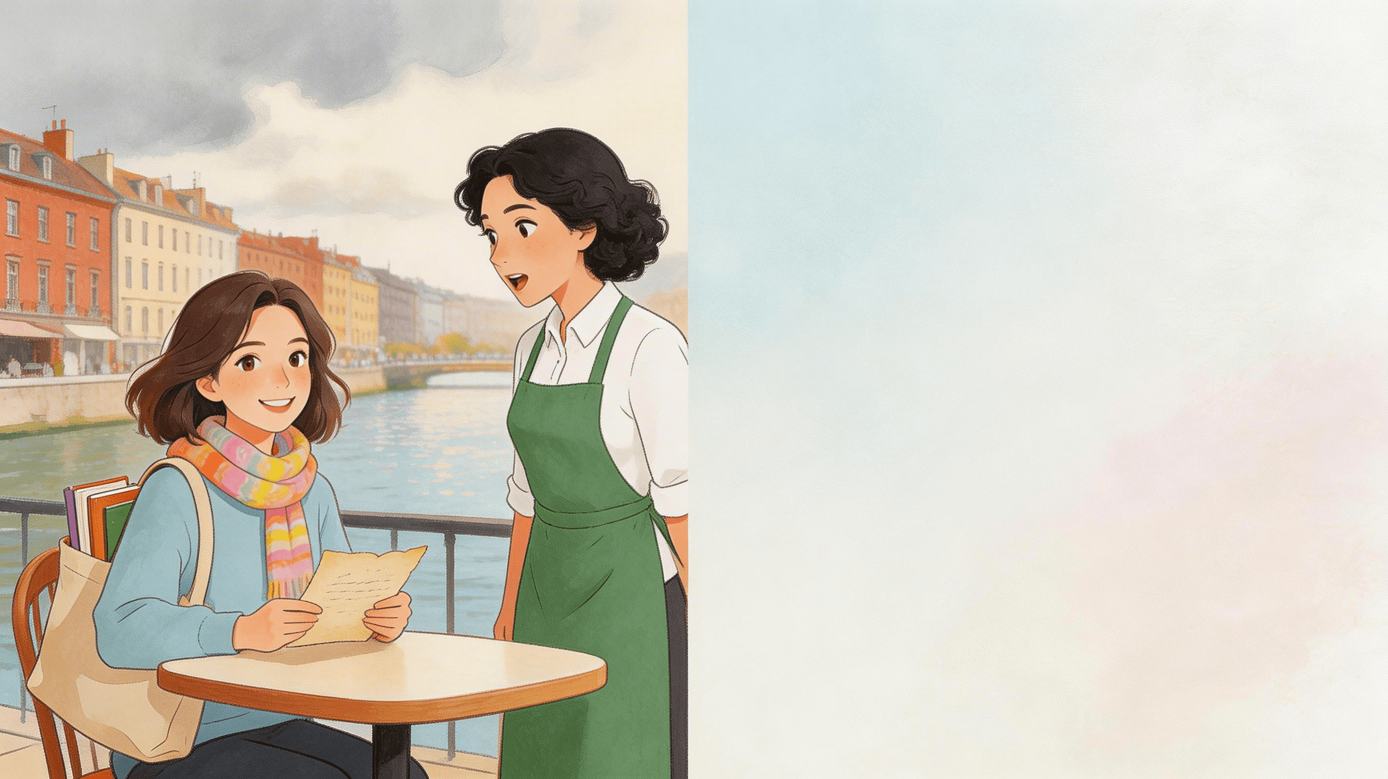 Ilustración de la escena 2: Cartas que el viento nunca se llevó