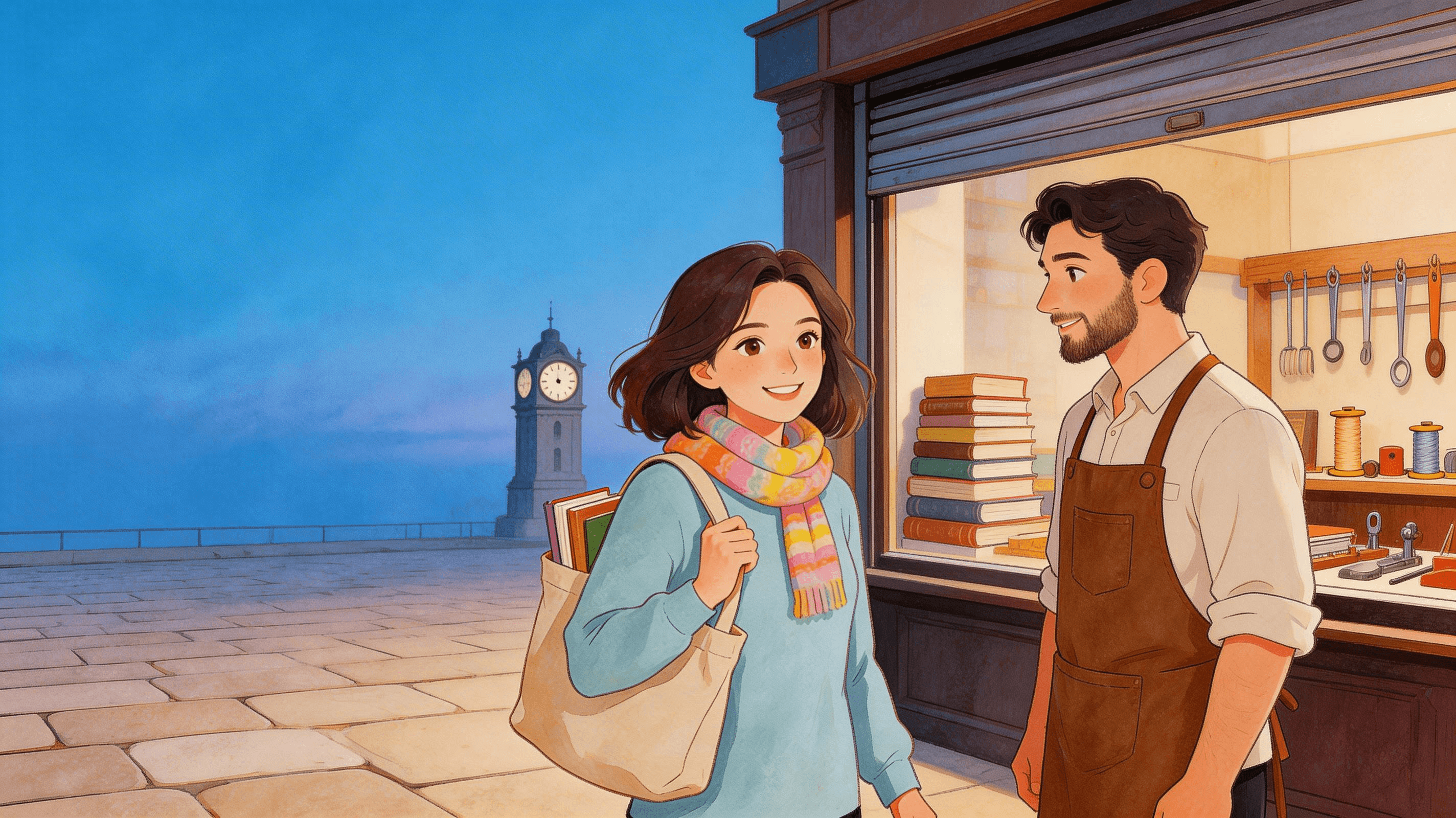 Ilustración de la escena 5: Cartas que el viento nunca se llevó