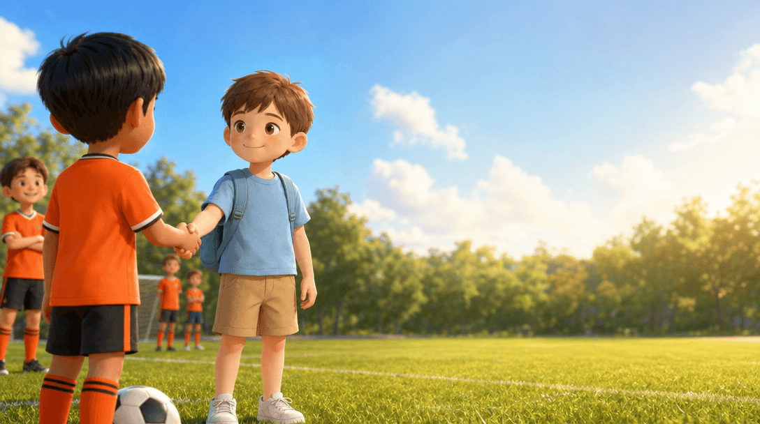Ilustración de la escena 6: Lucas y el partido que le enseñó a perder