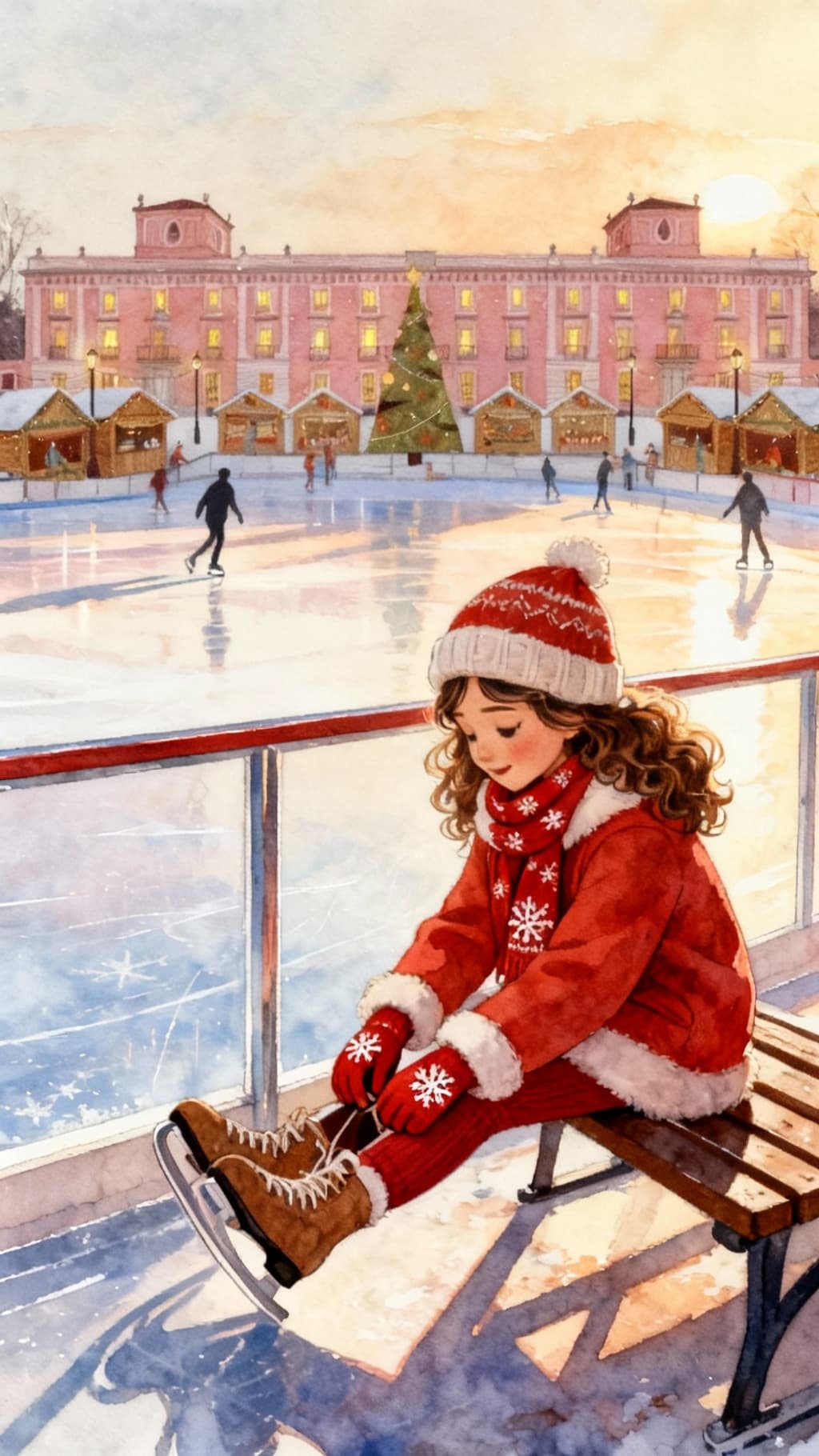 Ilustración de la escena 3: Luci y la magia sobre hielo en Boadilla