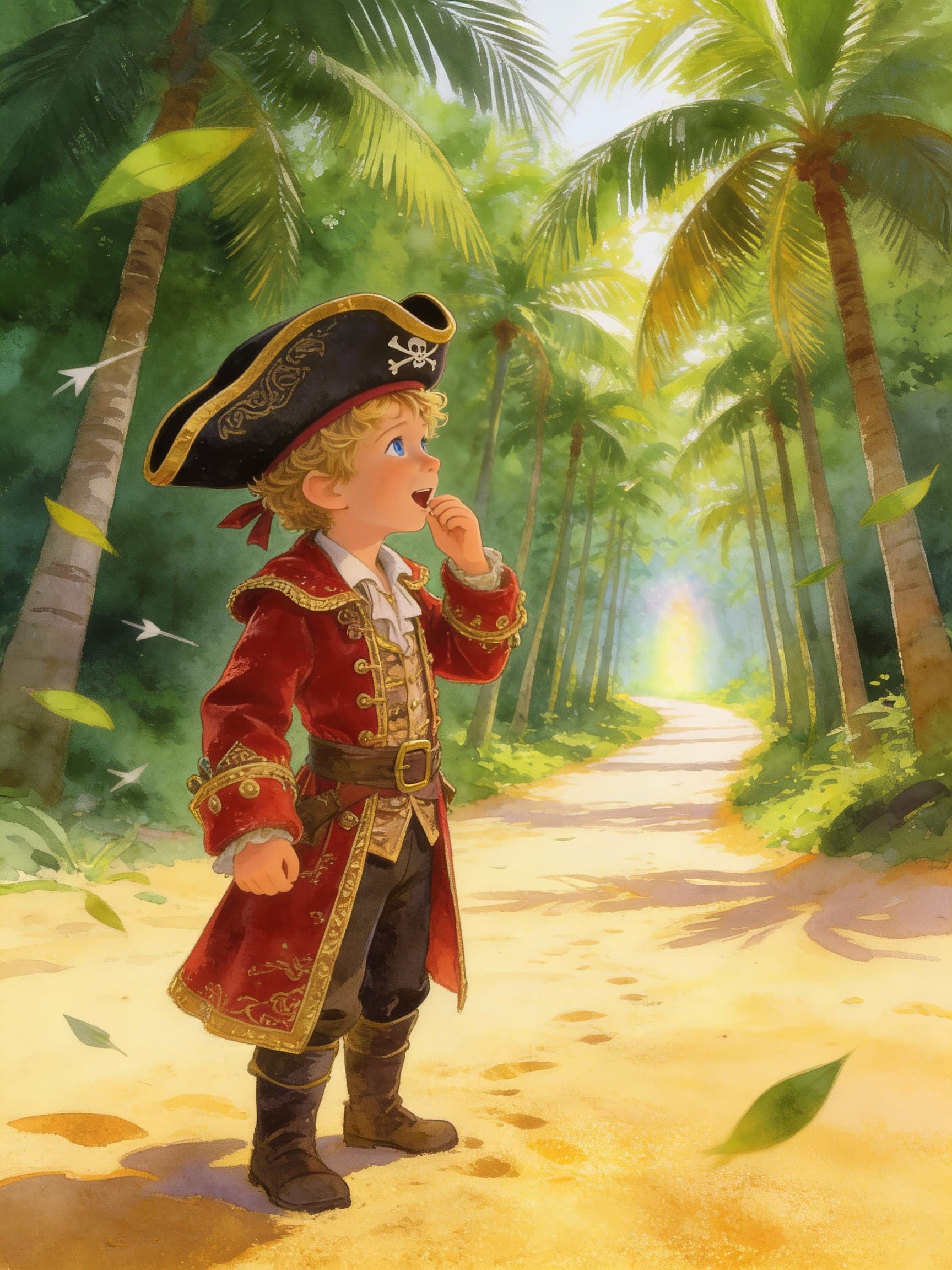 Ilustración de la escena 3: Las aventuras del capitán Leo