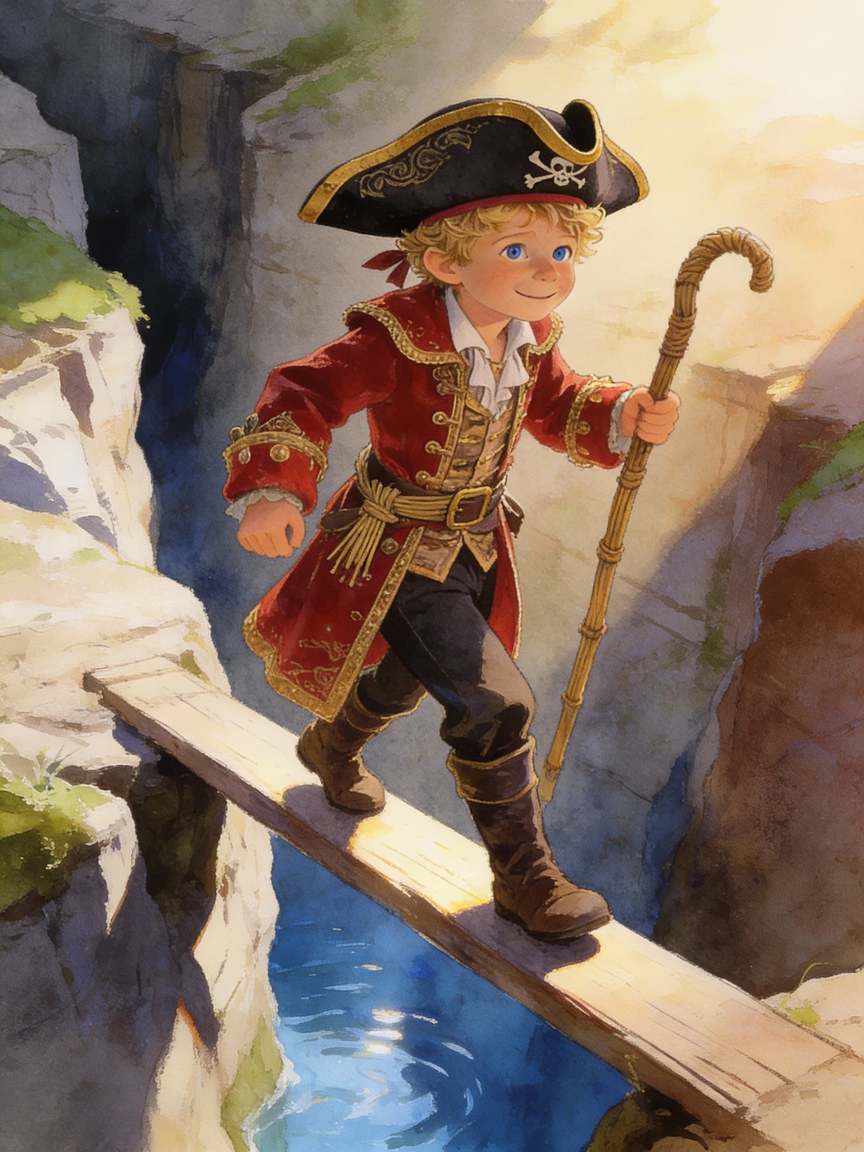 Ilustración de la escena 5: Las aventuras del capitán Leo