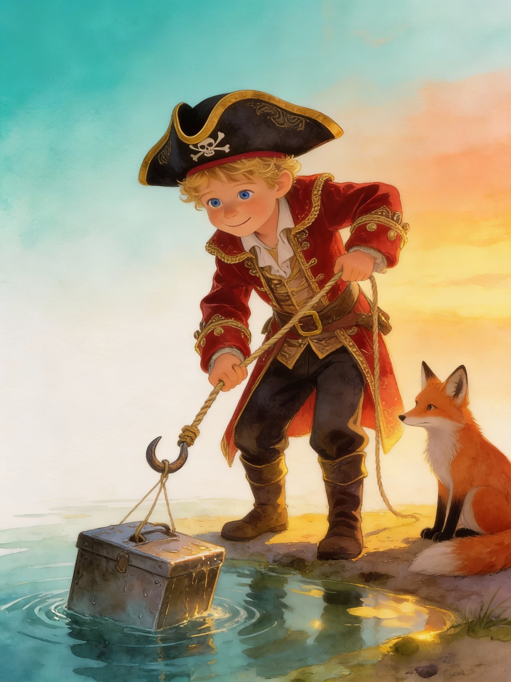 Ilustración de la escena 8: Las aventuras del capitán Leo