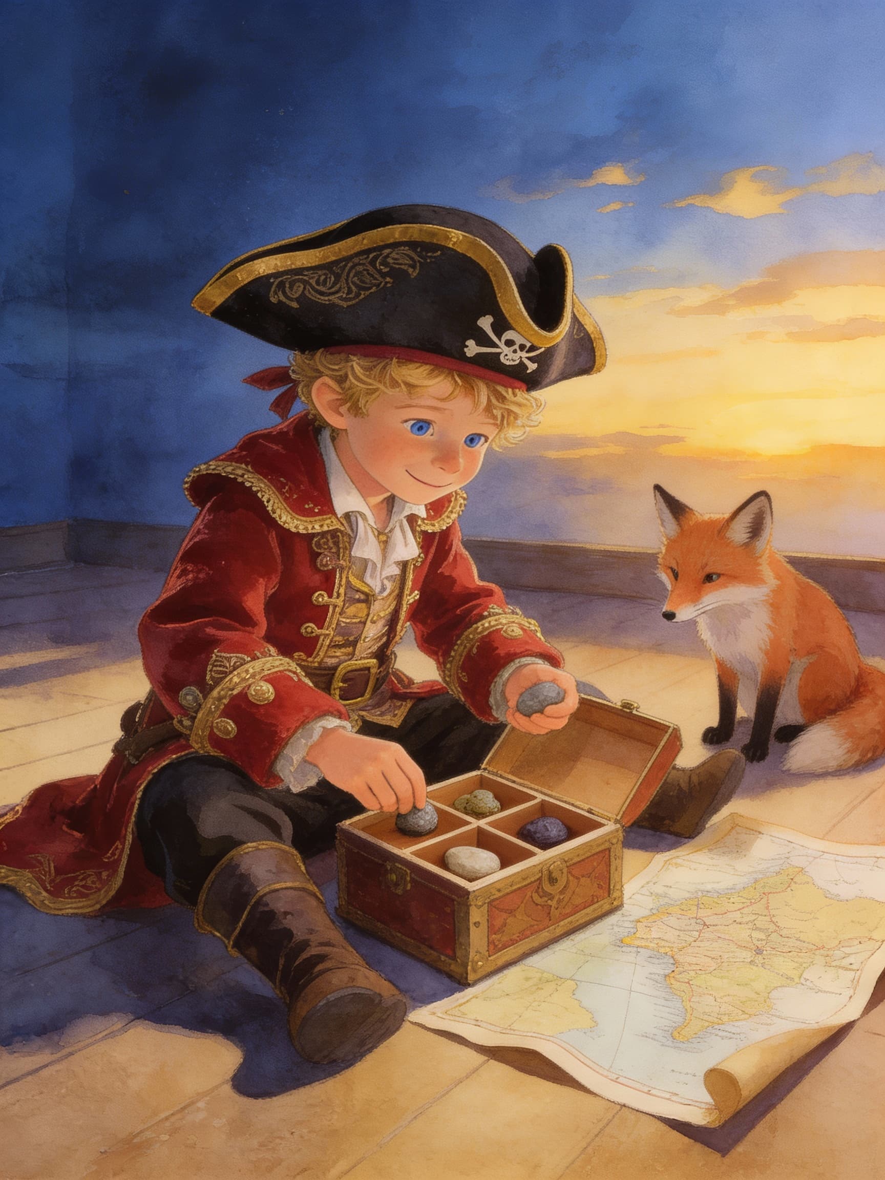 Ilustración de la escena 9: Las aventuras del capitán Leo