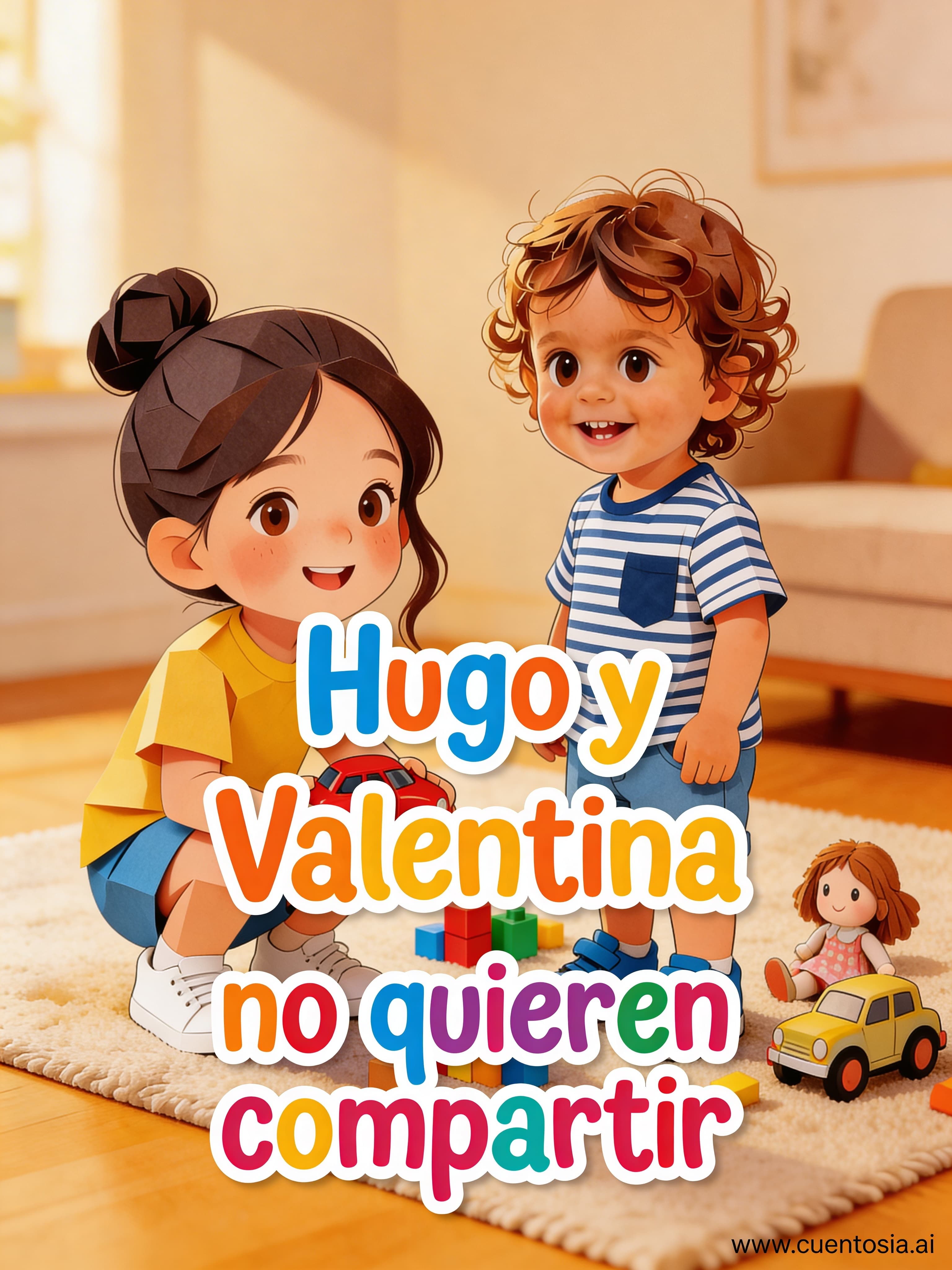 Hugo y Valentina no quieren compartir