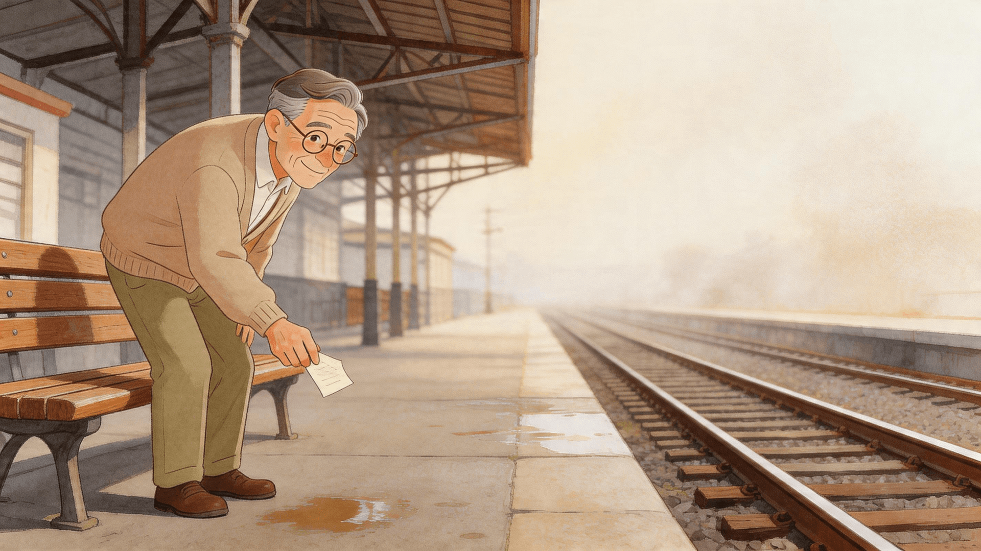 Ilustración de la escena 4: El álbum que el abuelo nunca cerró