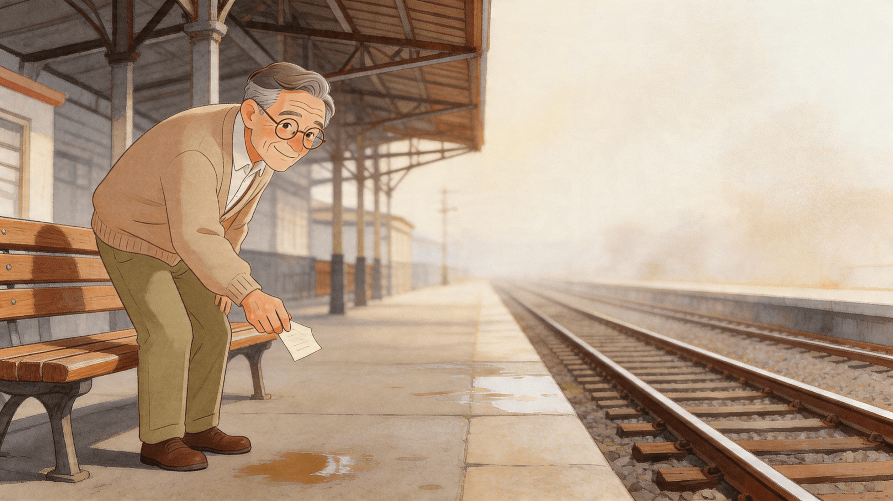 Ilustración de la escena 4: El álbum que el abuelo nunca cerró