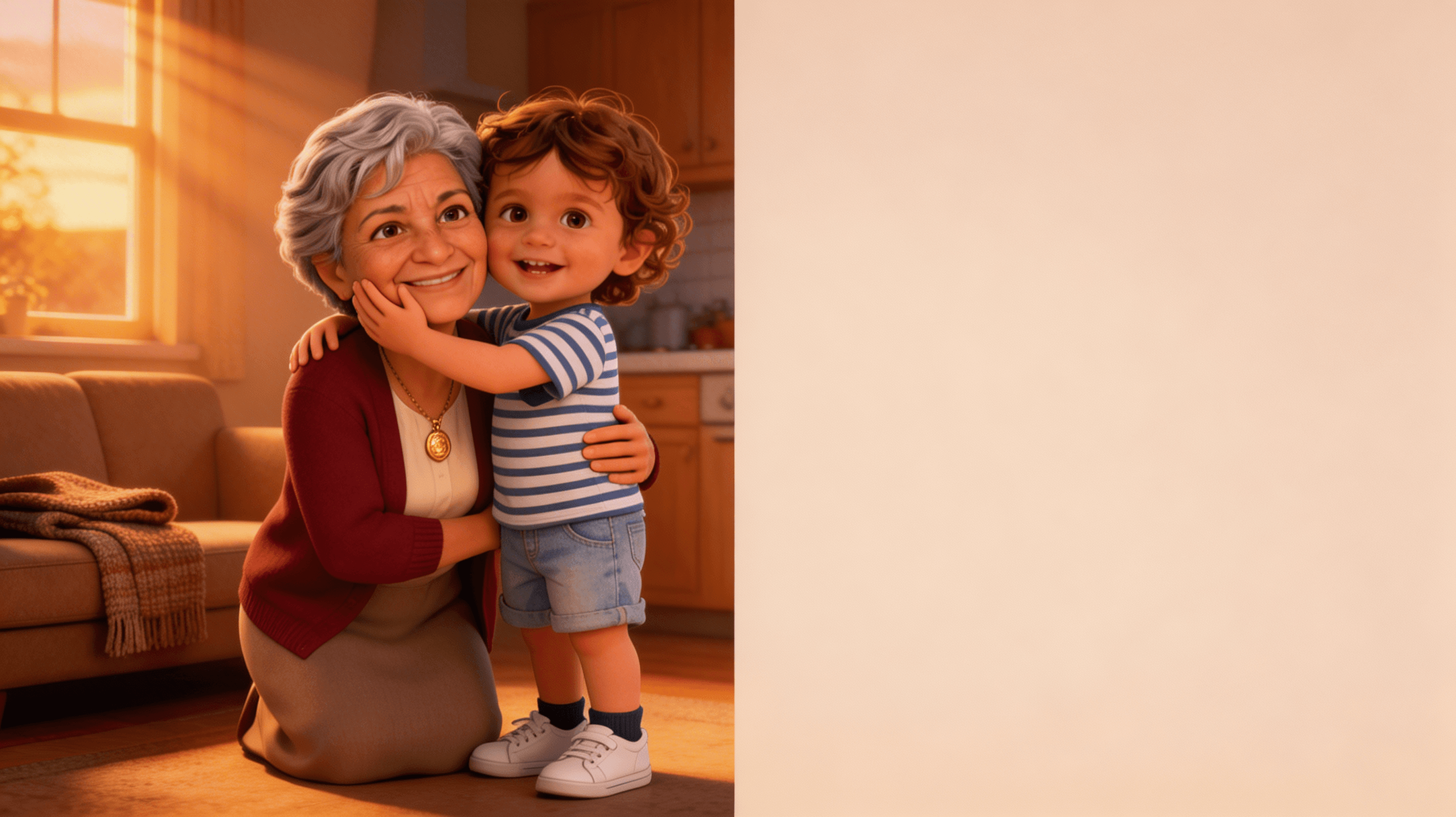 Ilustración de la escena 6: Hugo y el mapa de arrugas de la abuela