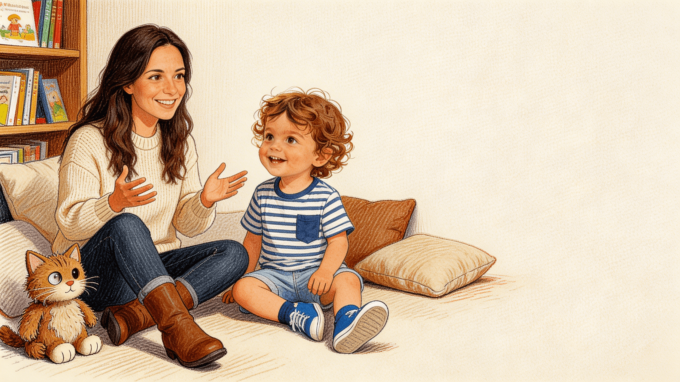 Ilustración de la escena 4: El día que mamá fue pequeña