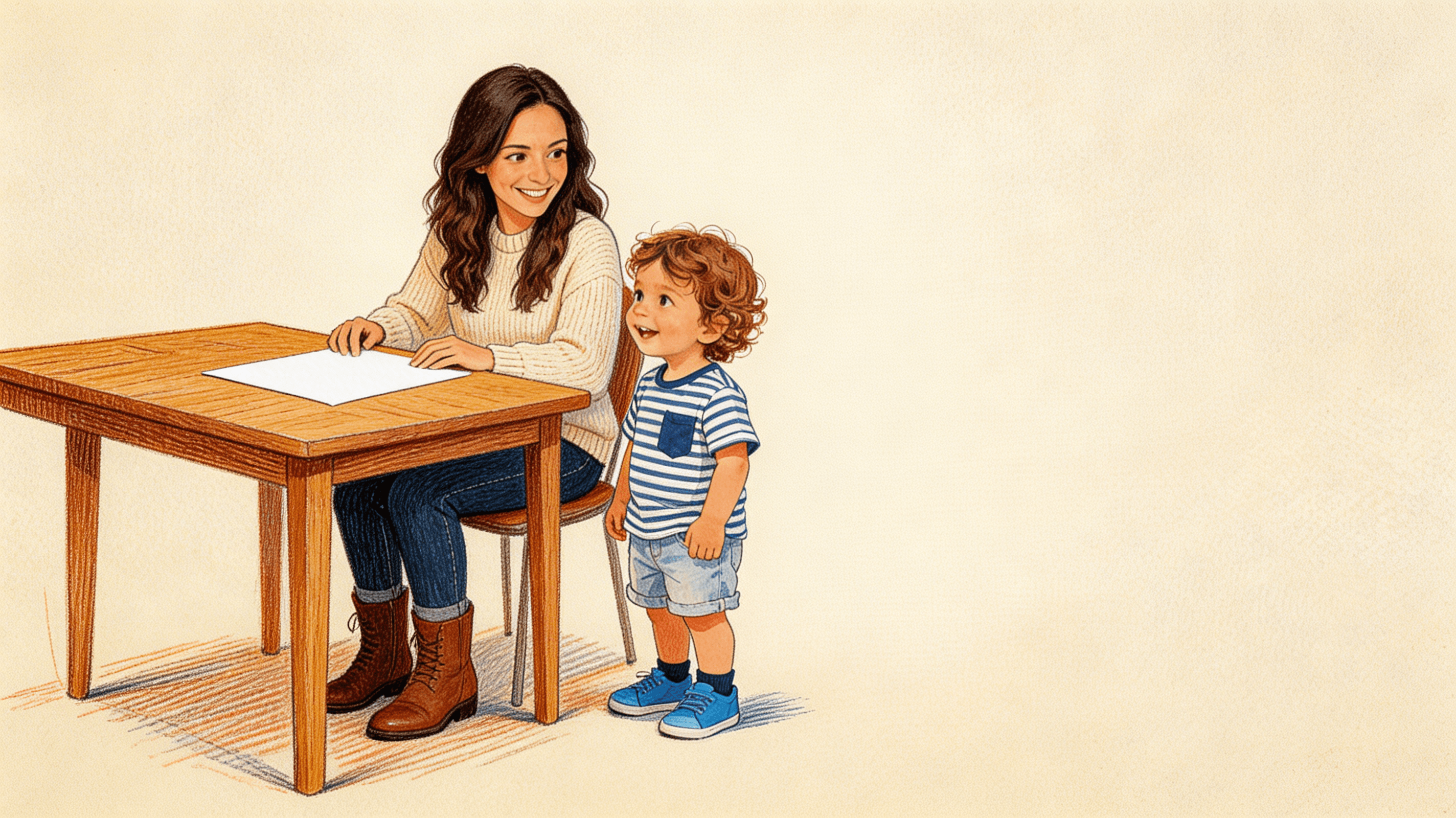 Ilustración de la escena 8: El día que mamá fue pequeña