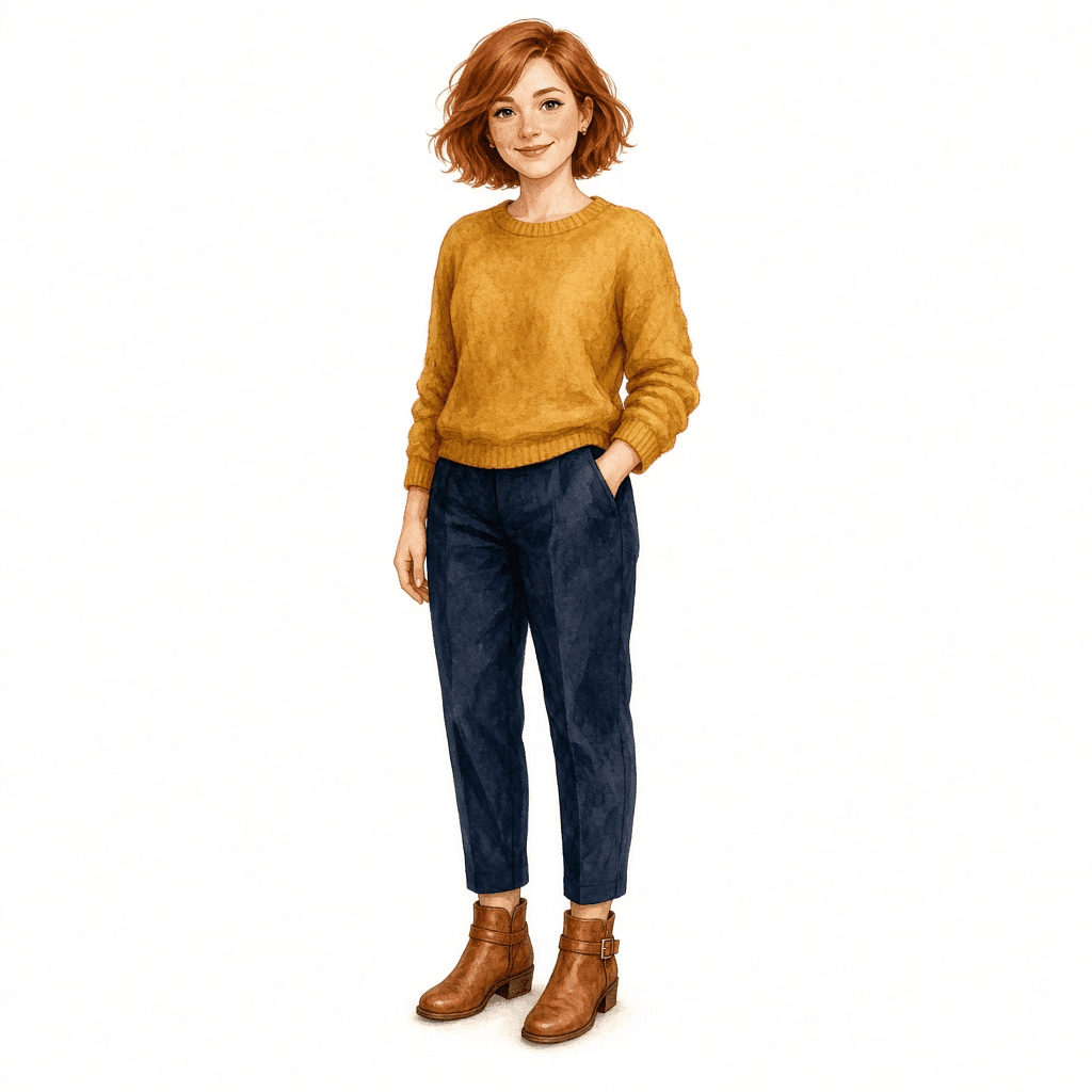 Retrato ilustrado de Lucía